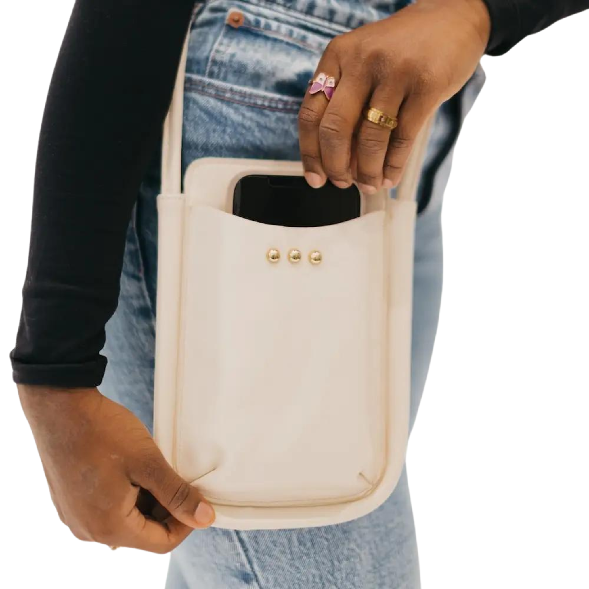 Parker Phone Crossbody Bag | Cream