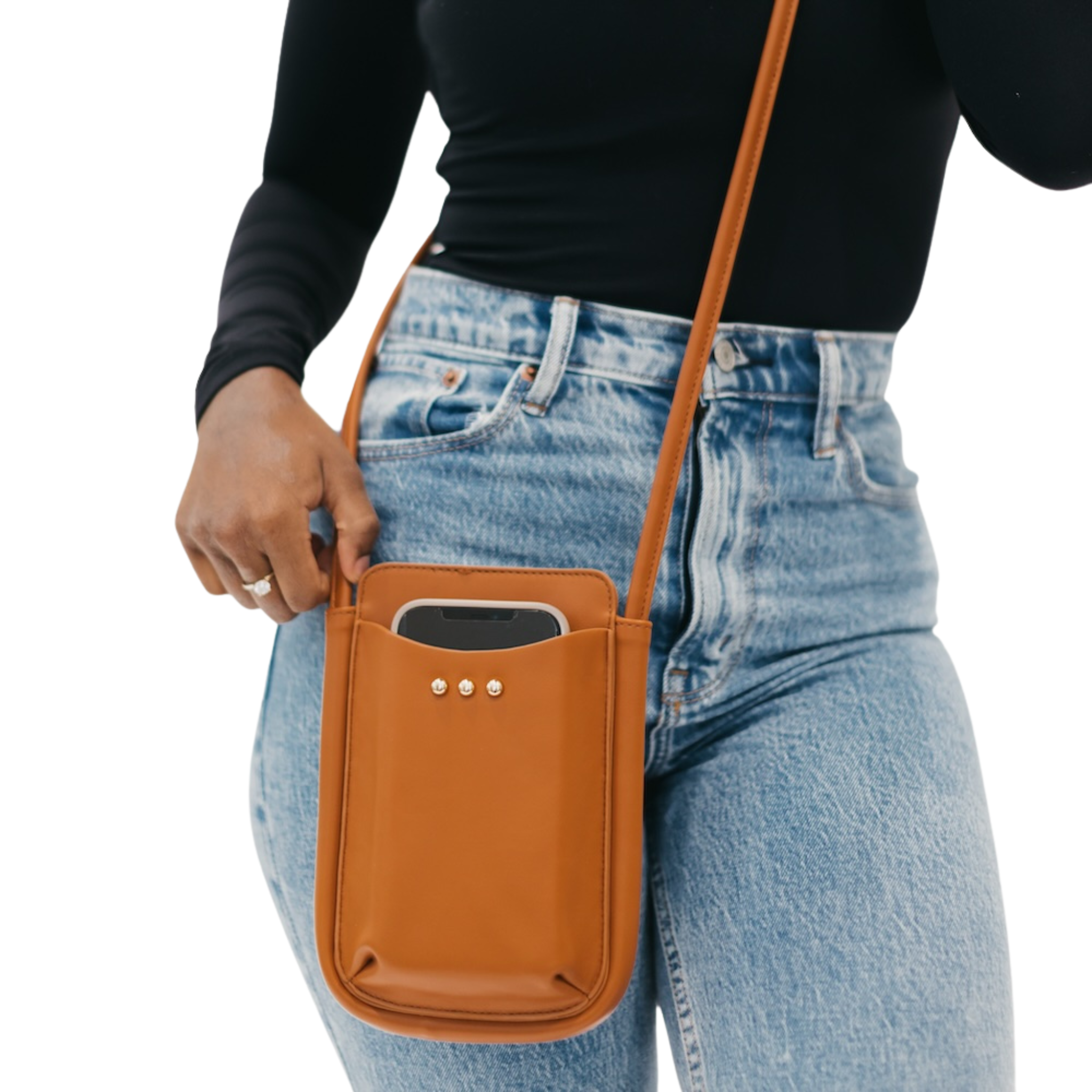 Parker Phone Crossbody Bag | Brown