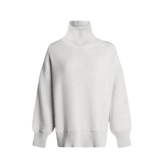 Barker High Neck Sweat Top | Ivory