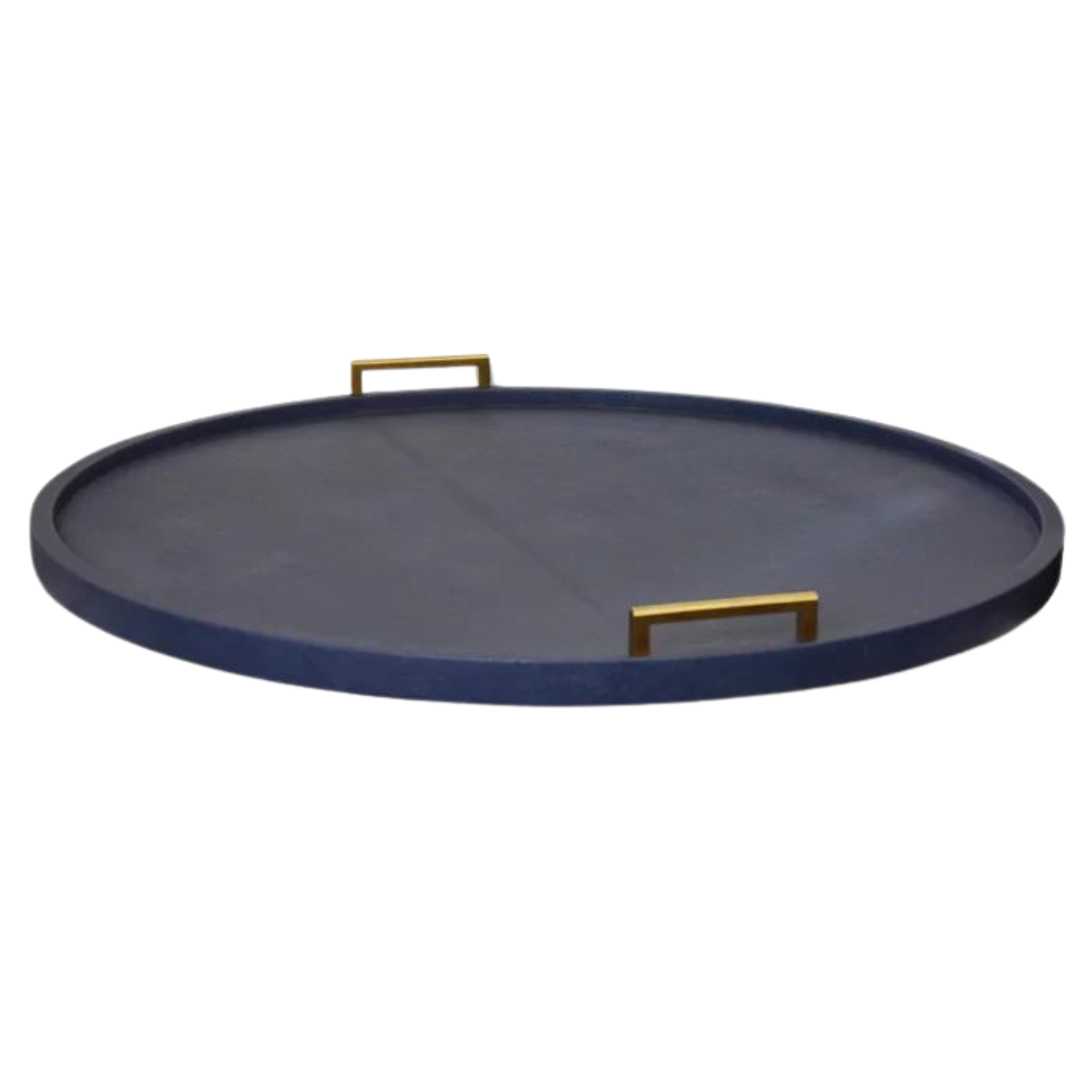 Shagreen Tray | Navy Faux Leather