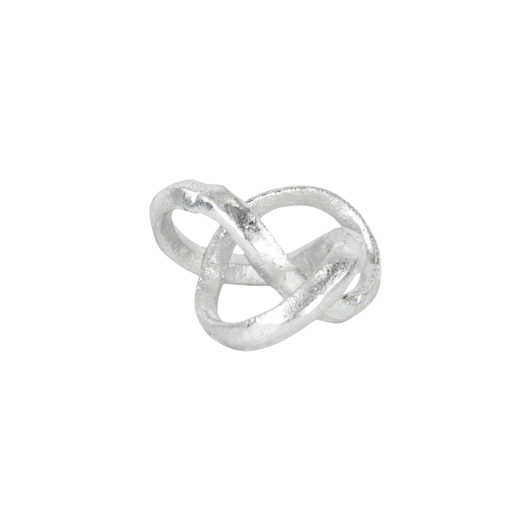 Kompo Modern Abstract Infinite Knot Décor | Silver