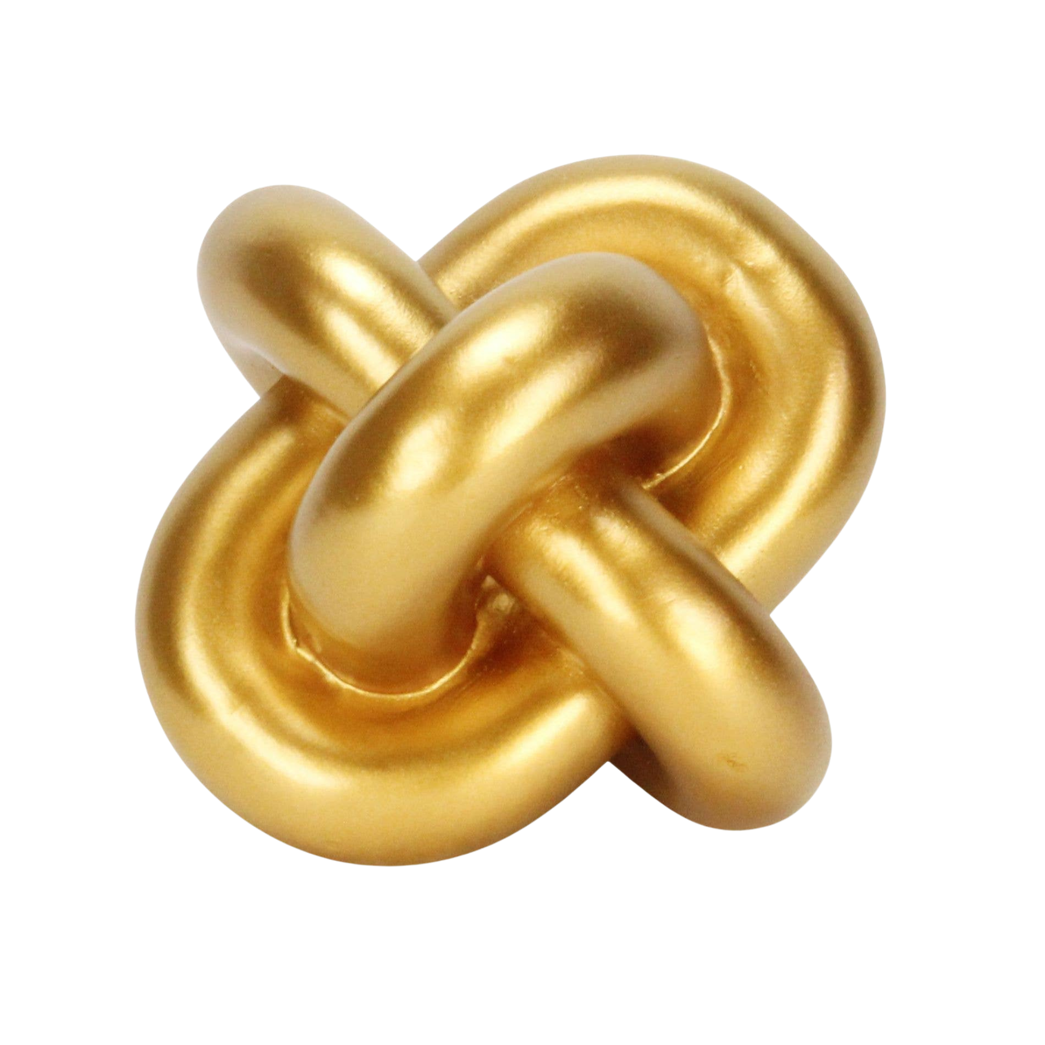 Minyoro Resin Chain Knot Sculpture | Gold