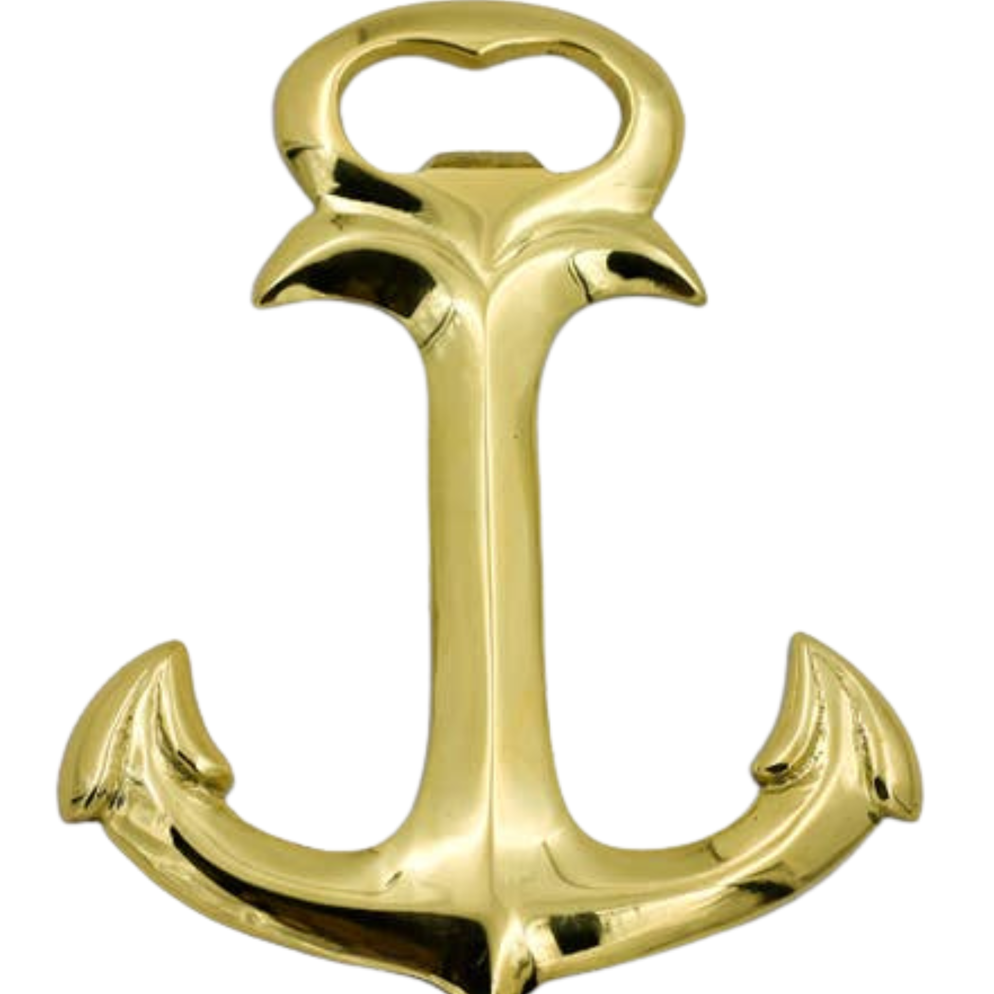 Golden Brass Anchor Bottle Opener