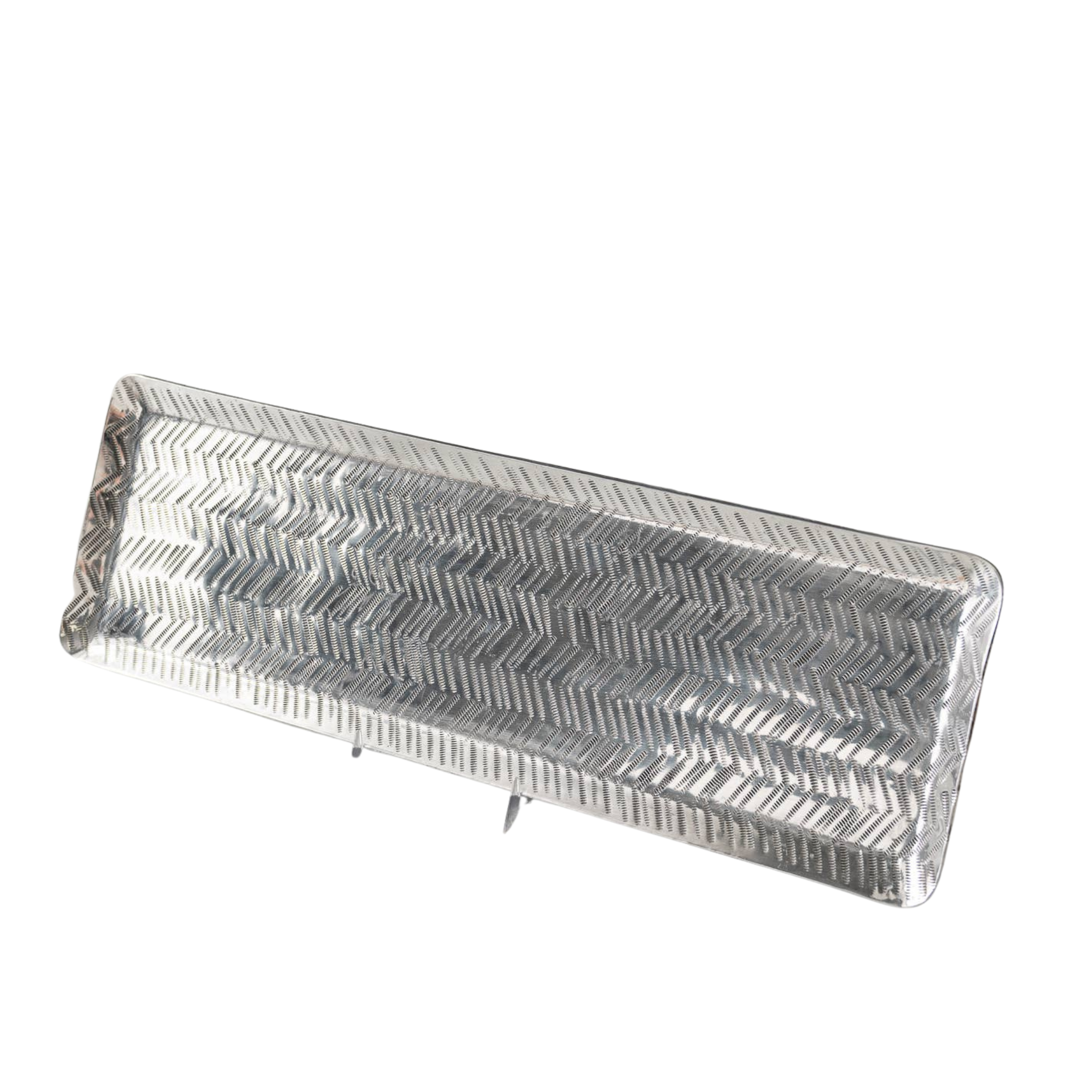 Zig-Zag Aluminum Tray