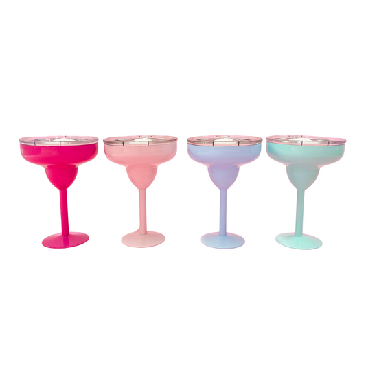 Margarita Glass with Lid - 8oz Stainless Steel | 4 Colors