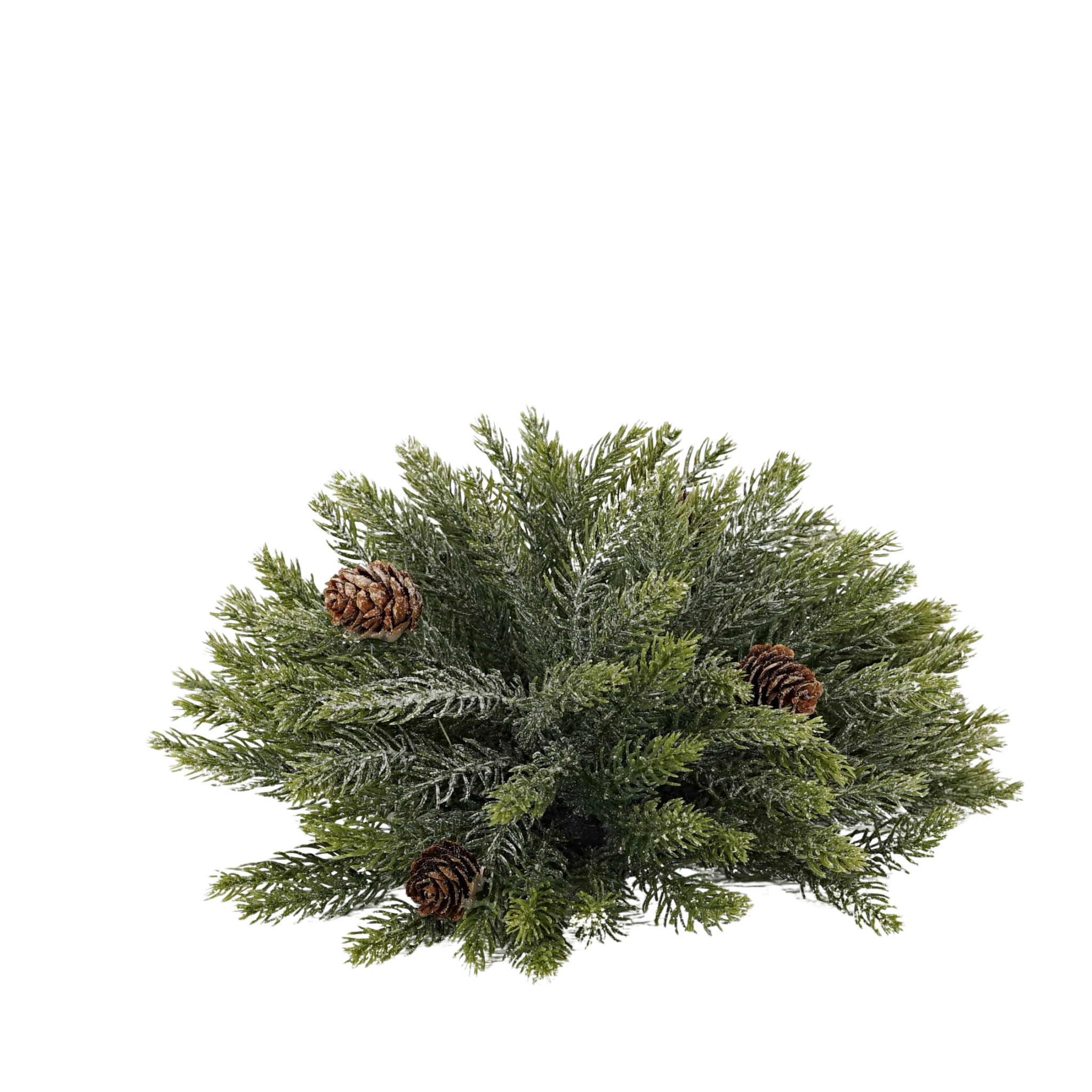 Snowy Flocked Spruce Fir Sphere | 11"