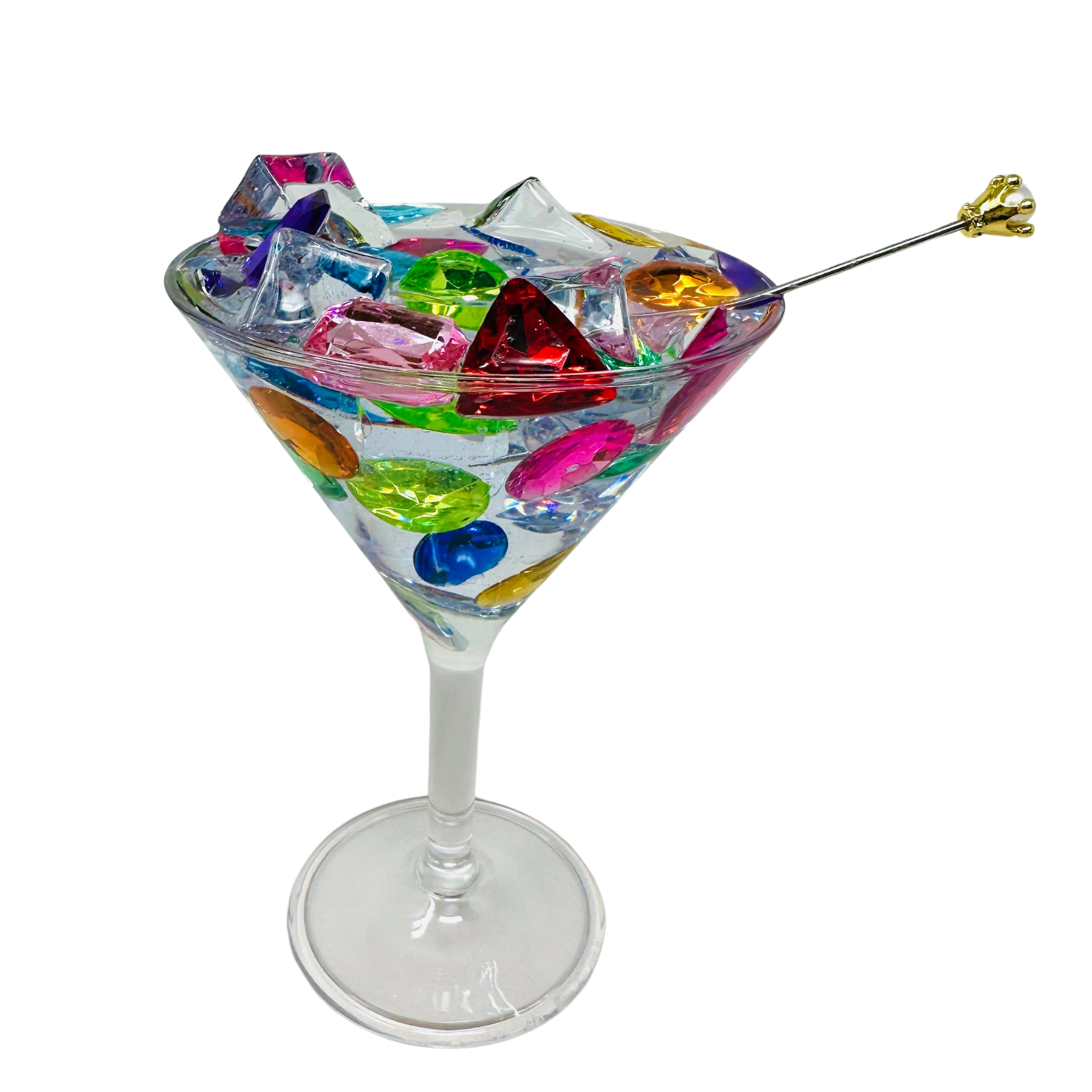 I Love Gems Martini Glass