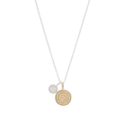 Anna Beck Circle Of Life Dual Divided Disc Necklace