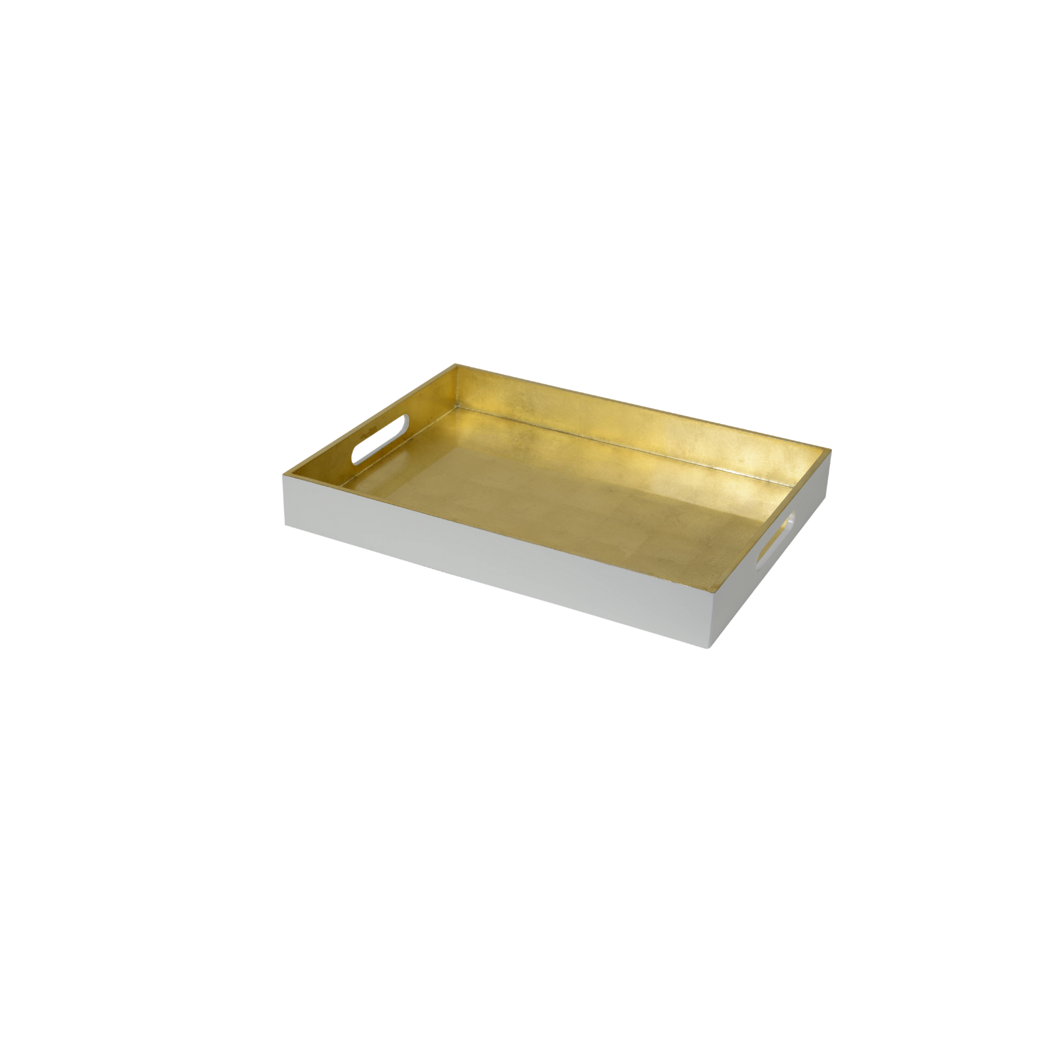 Serving Tray | Medium | Gold & White