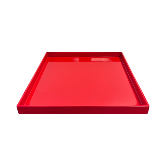 Square Serving Tray | Red