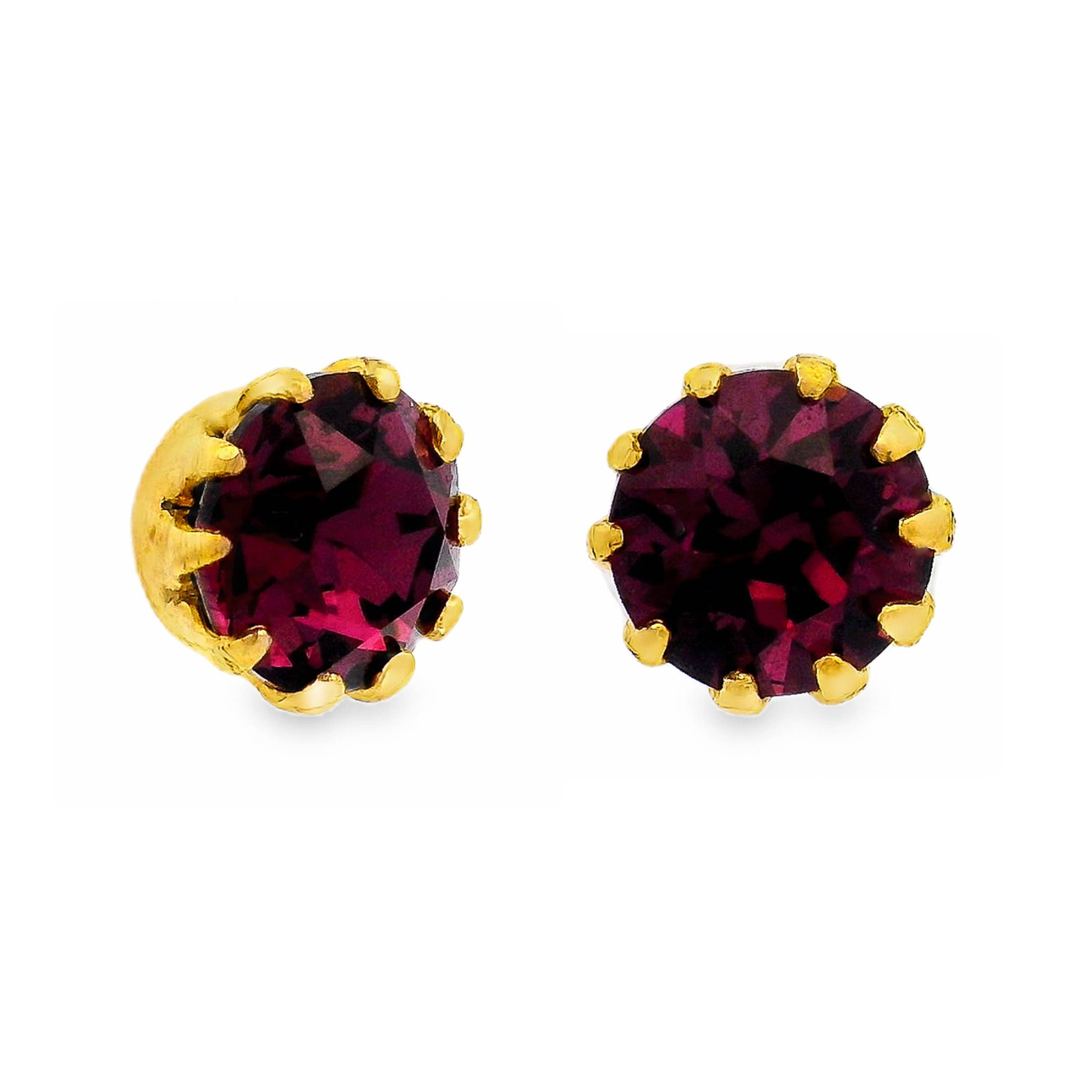 Mini Chrisley Studs | Amethyst