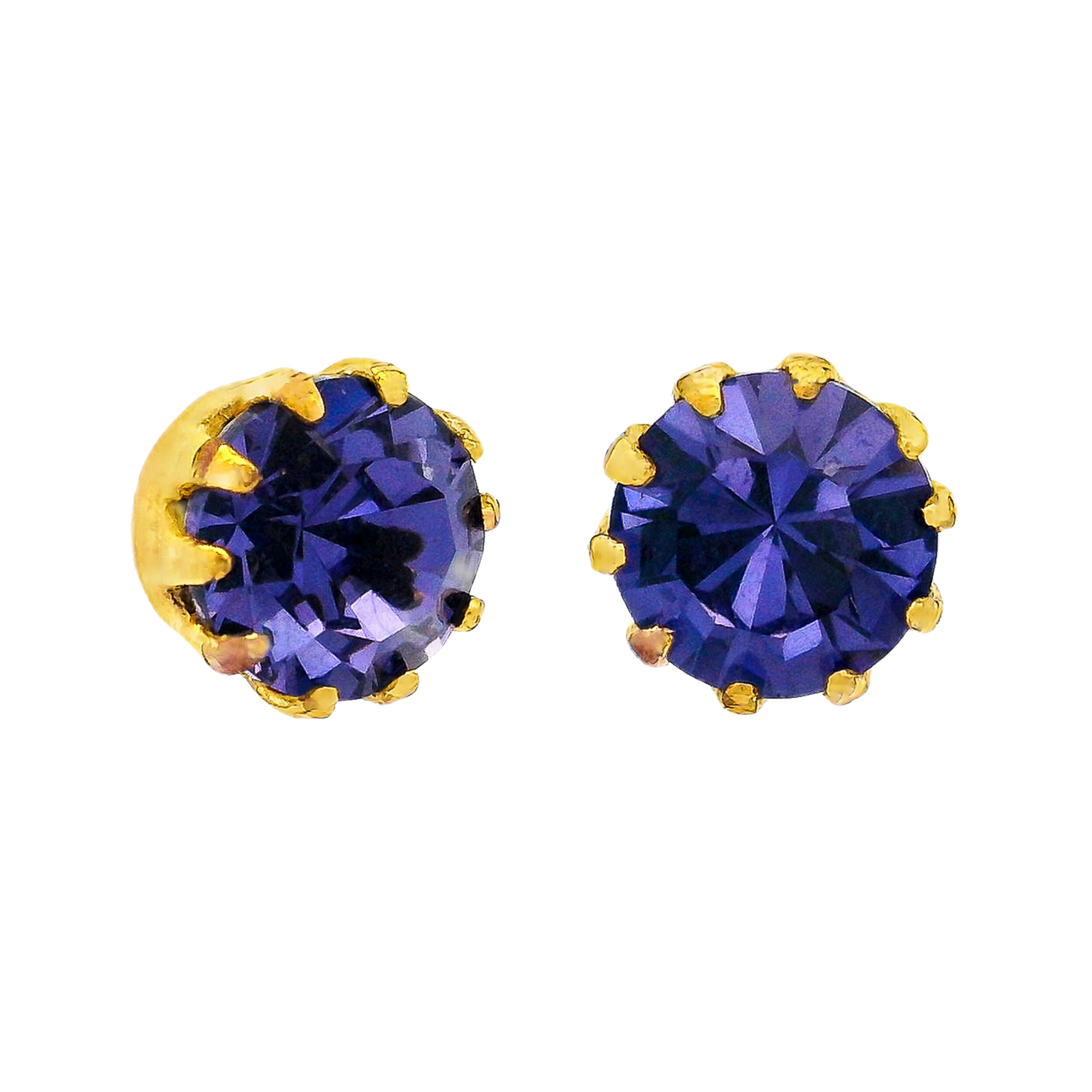 Mini Chrisley Studs | Tanzanite