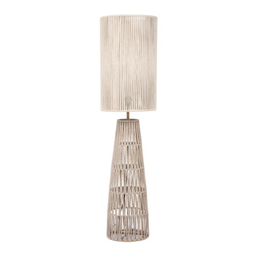 Beam Natural Jute Floor Lamp | Cream