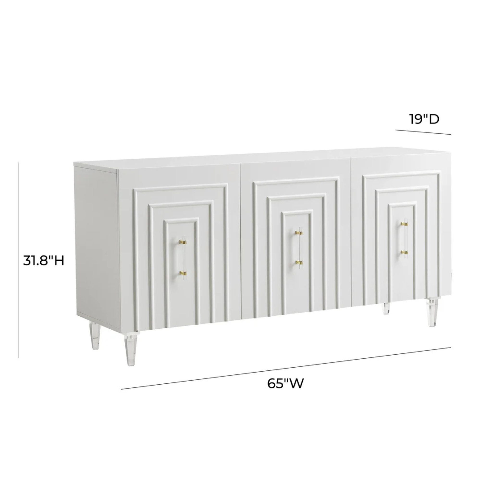 Famke Lacquer Buffet | White