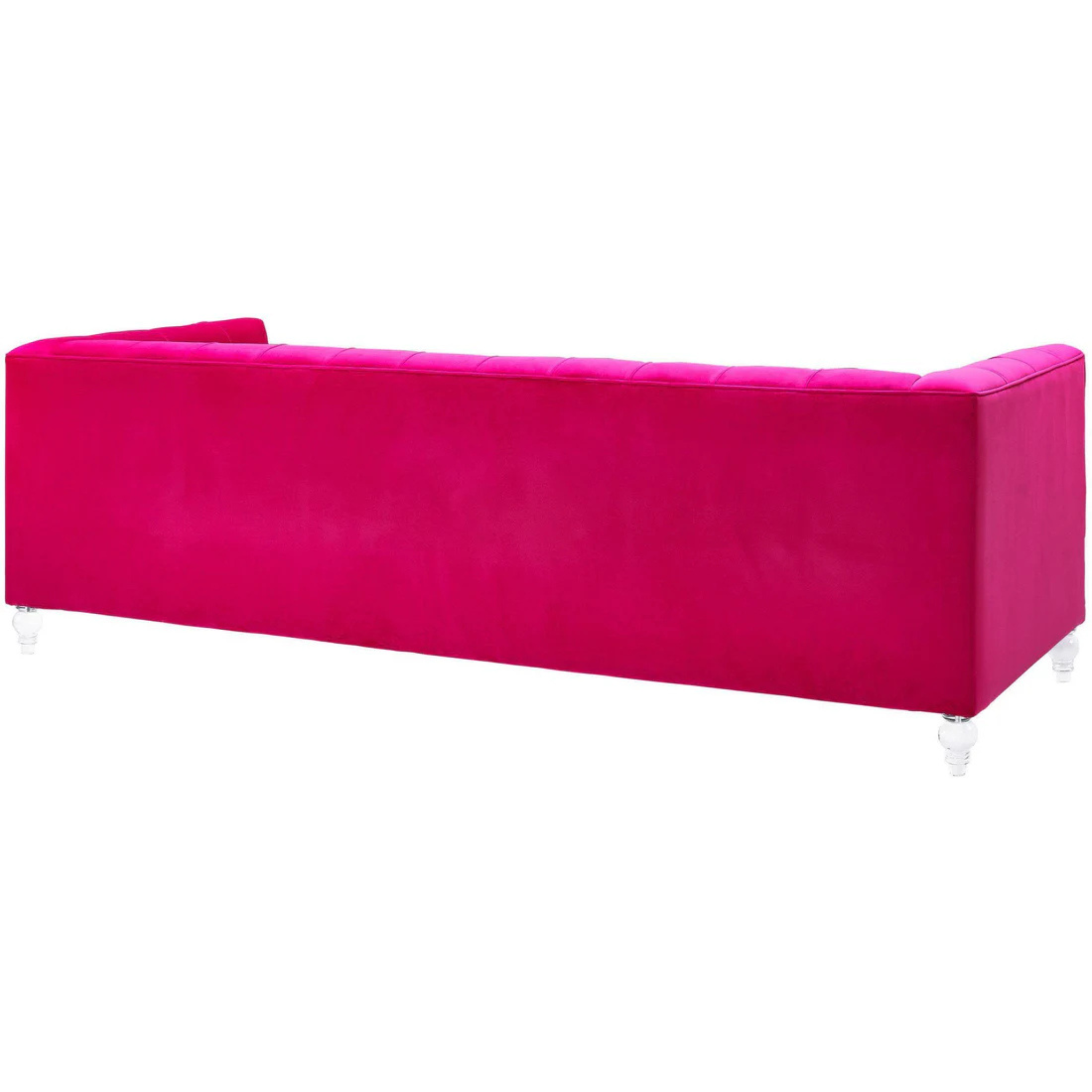 Bea Velvet Tufted Sofa | Hot Pink