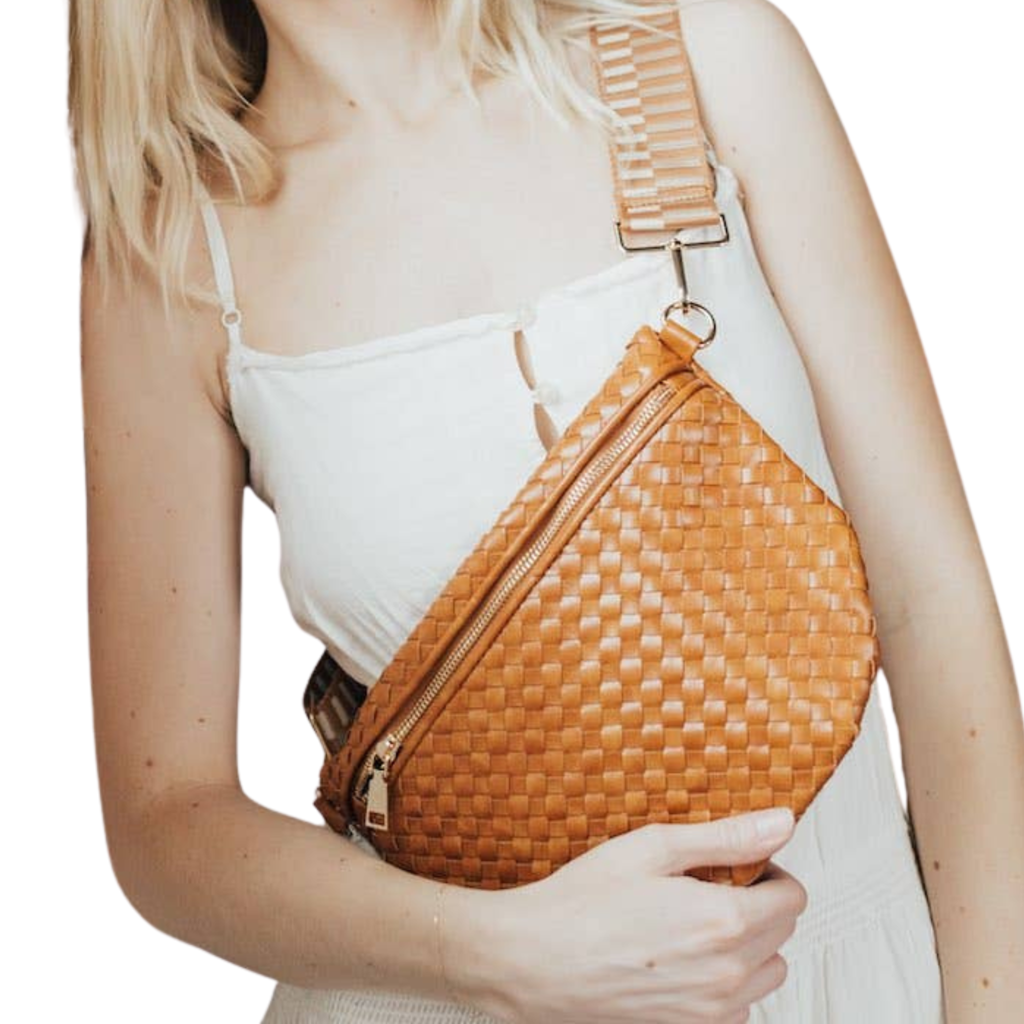 Westlyn Woven Bum Bag | Brown