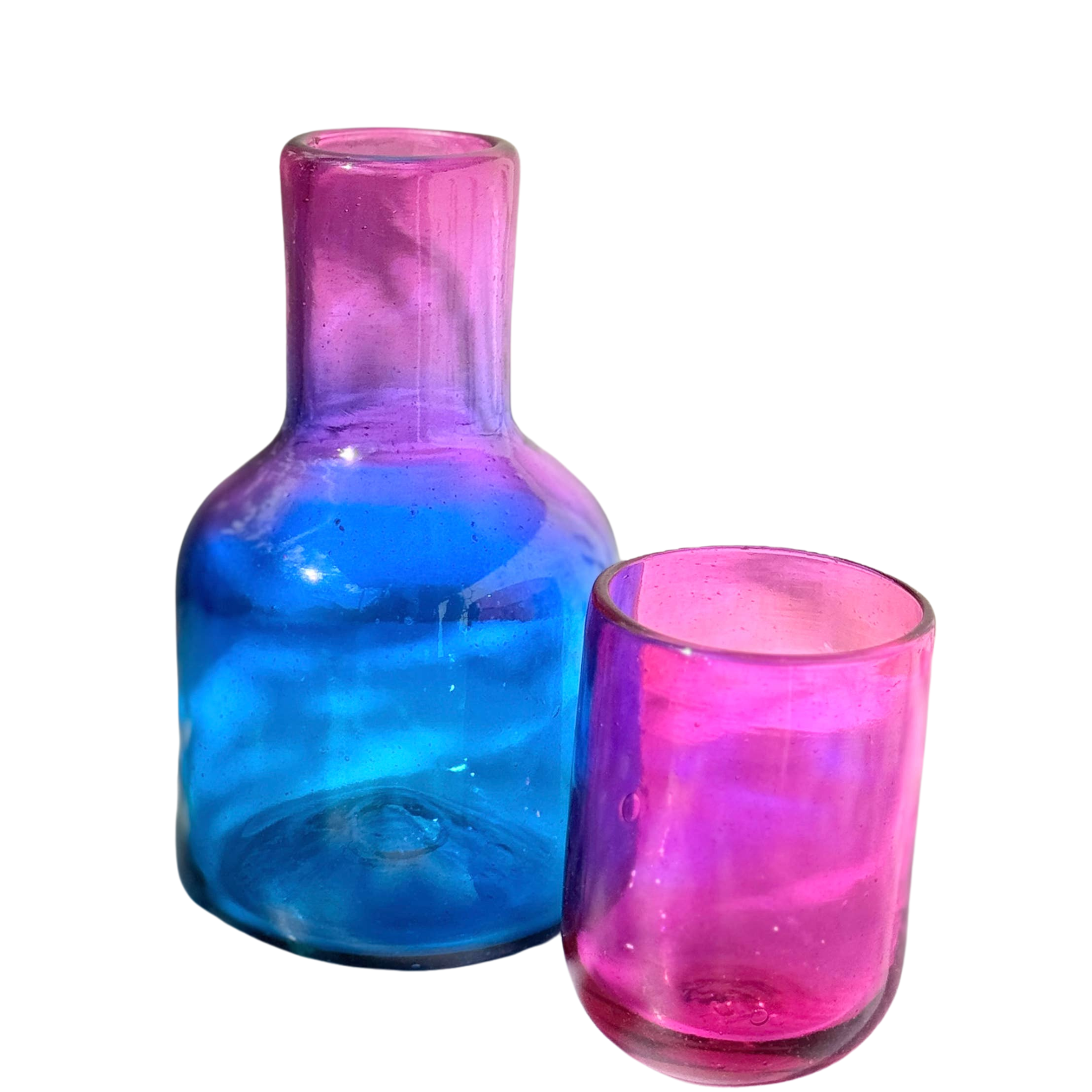  Rosazul Glass Carafe Bottle Set