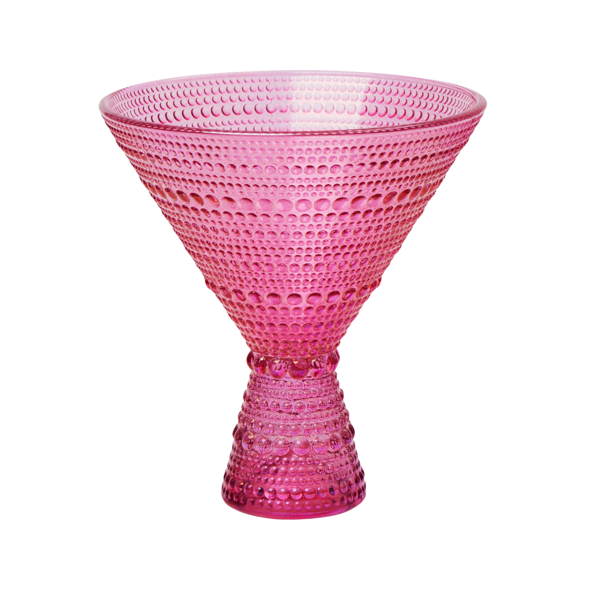 Dotted Martini Glass | Pink