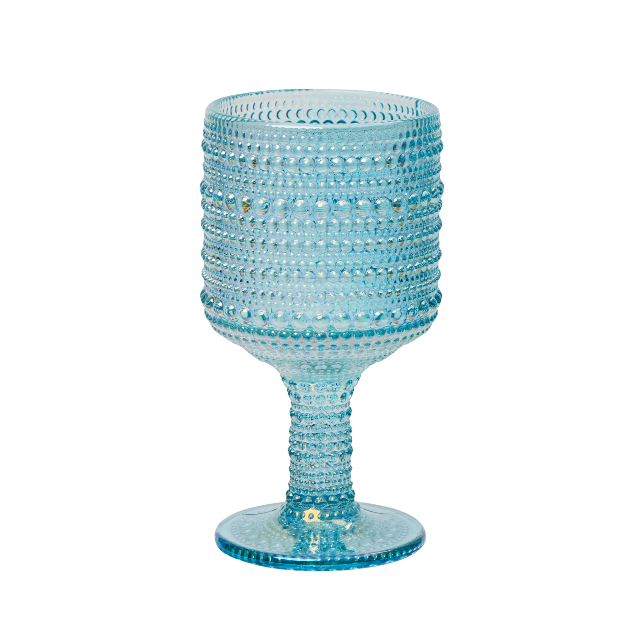 Dotted Wine Glass | Blue