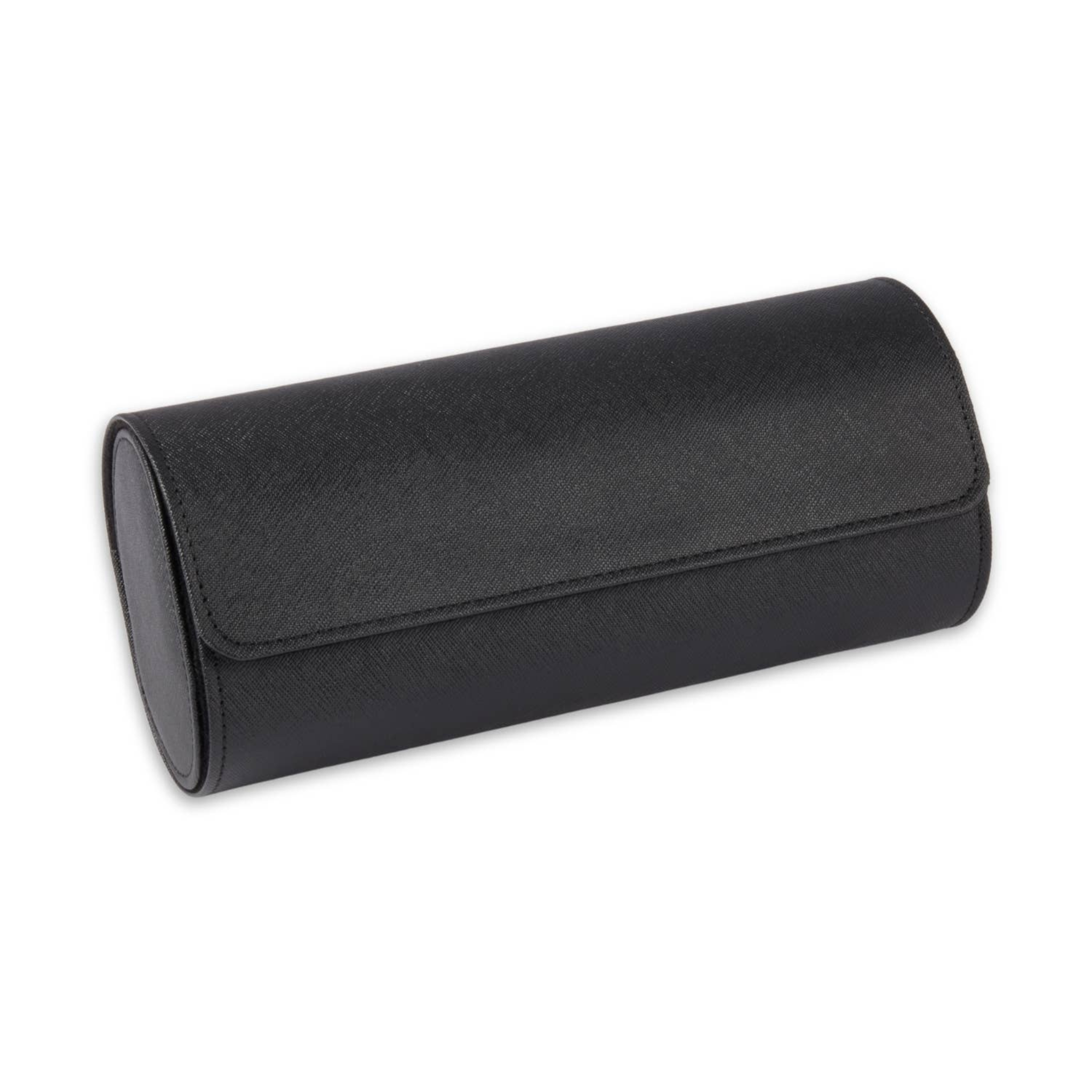 Milani Leather Watch Roll | Textured Black