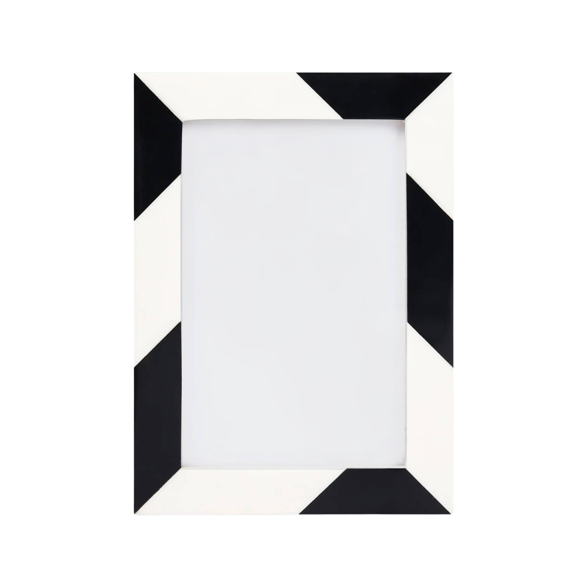 Bedazzle Black & White Frame | 4" x 6"