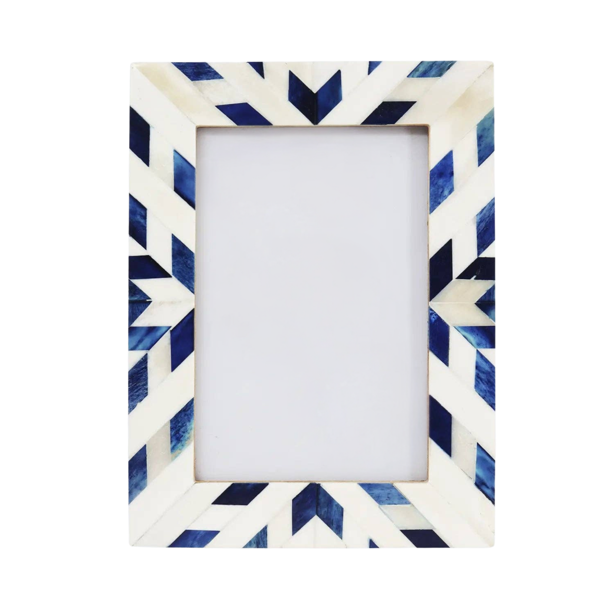 Frost Blue & White Frame | 5" x 7"