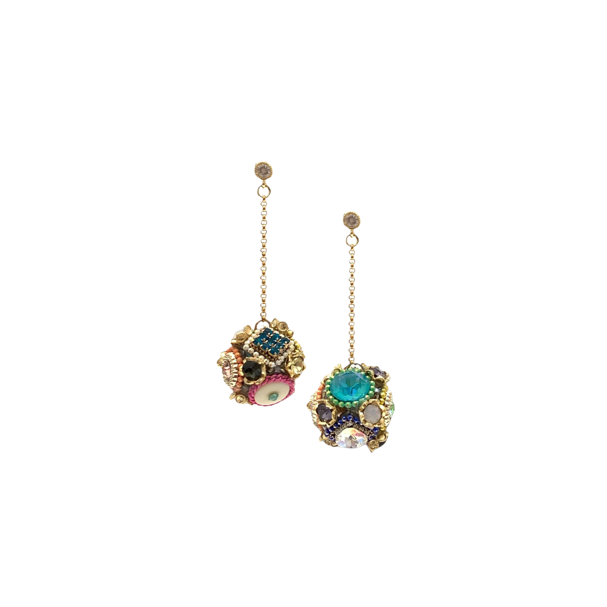 Rae Ball Drop Earrings | Multi