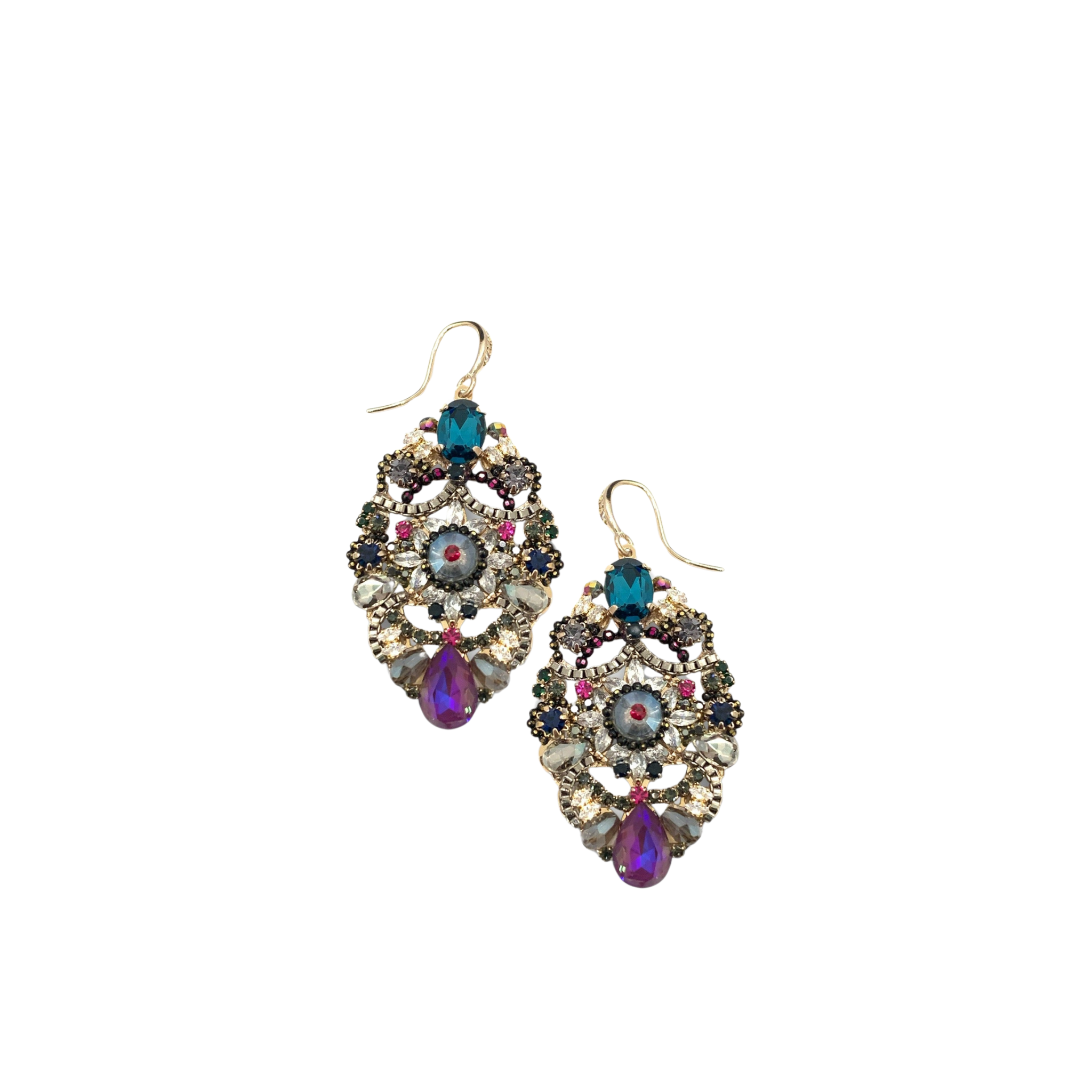 Isabella Drop Earrings | Amethyst