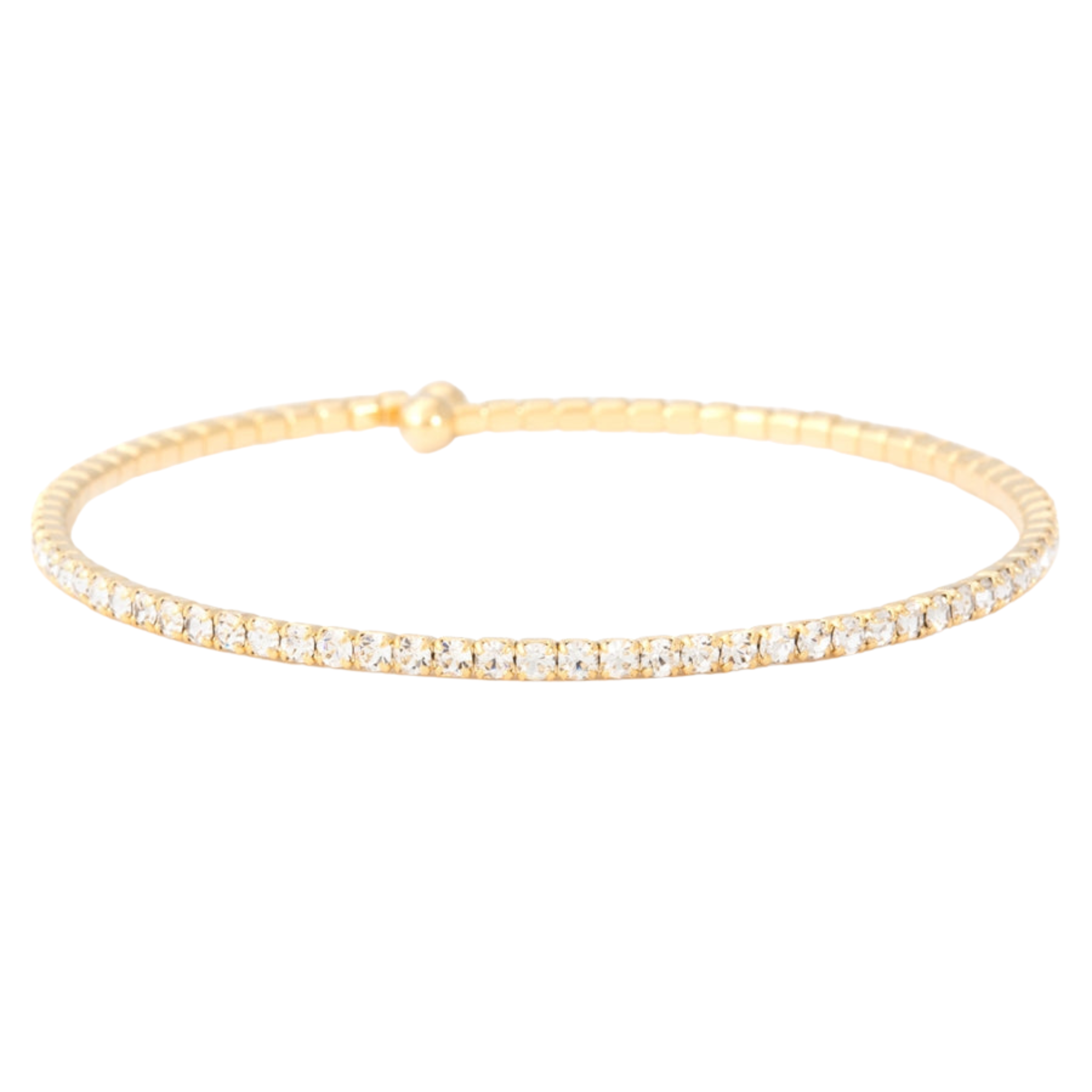 Clear Bangle | Gold