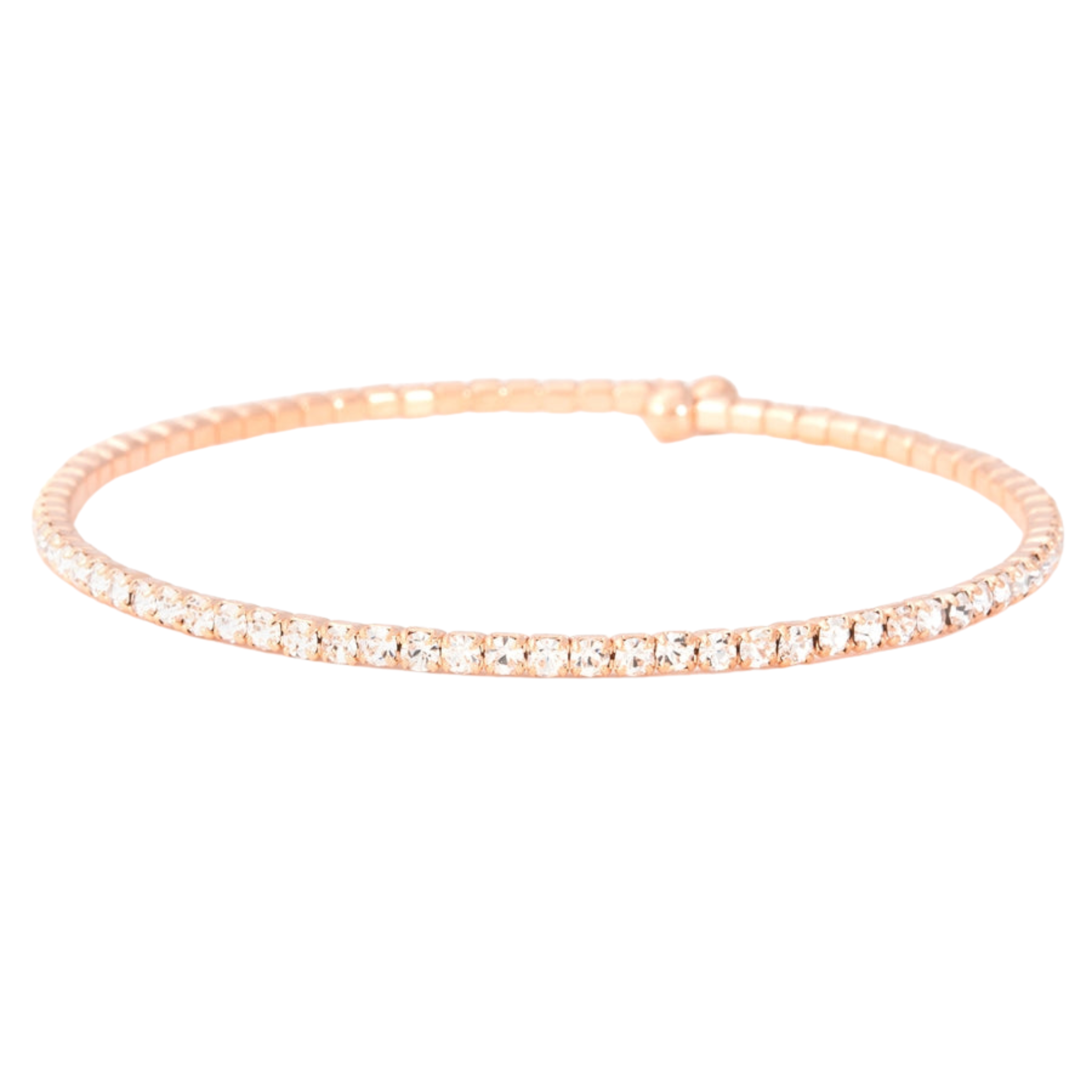 Clear Bangle | Rose Gold