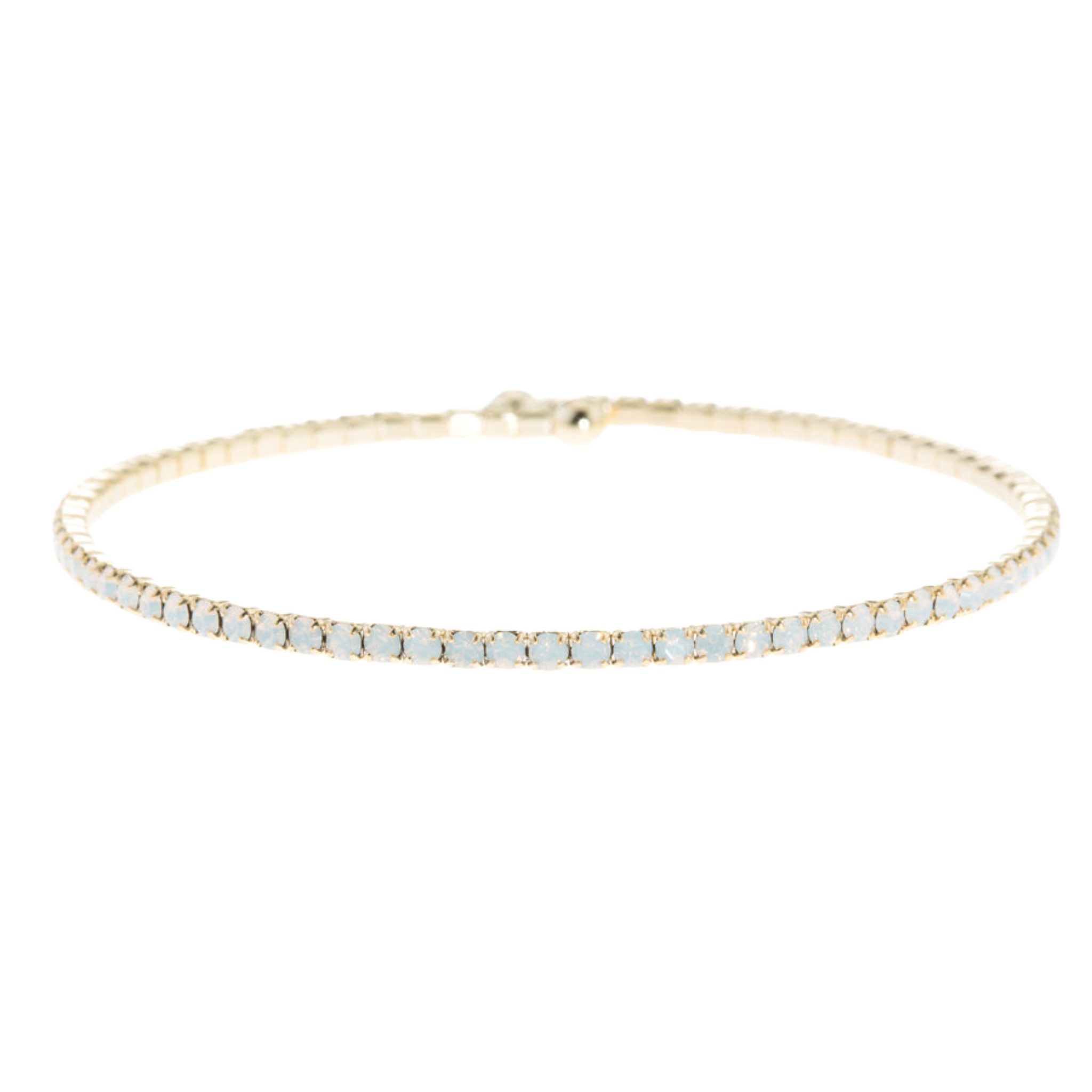 White Opal Swarovski Bangle