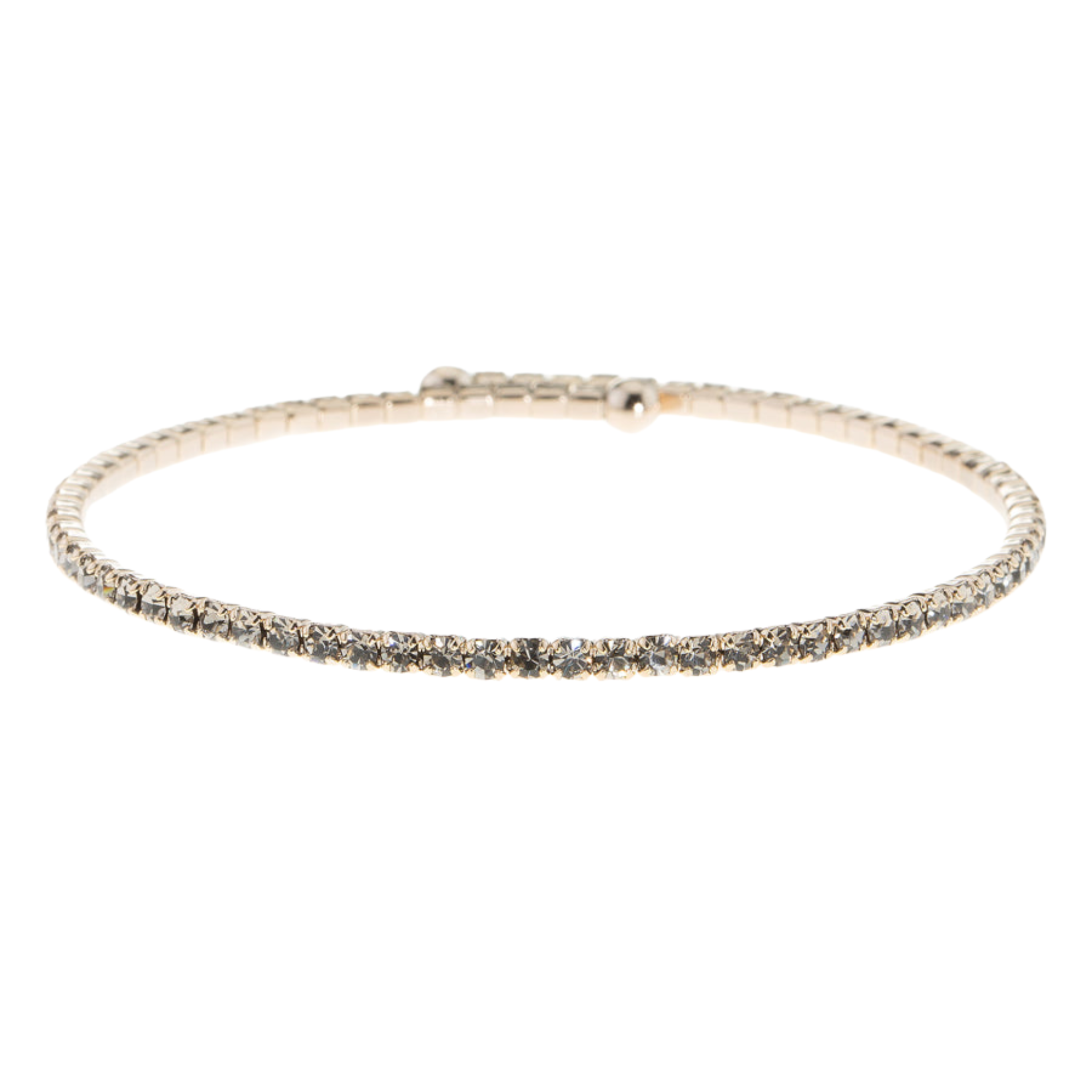 Black Diamond Bangle | Antique Gold Finish