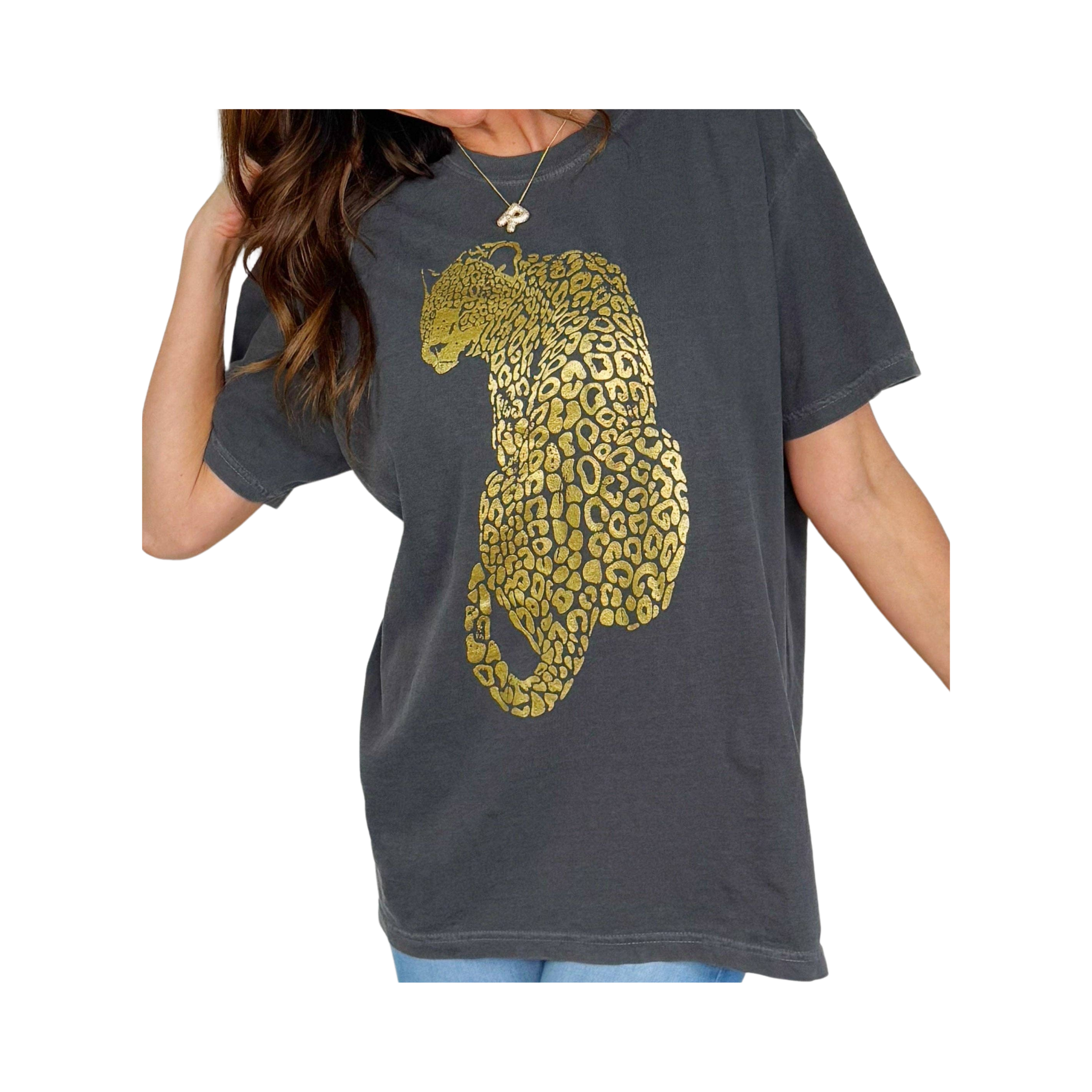 Shimmer Leopard Tee