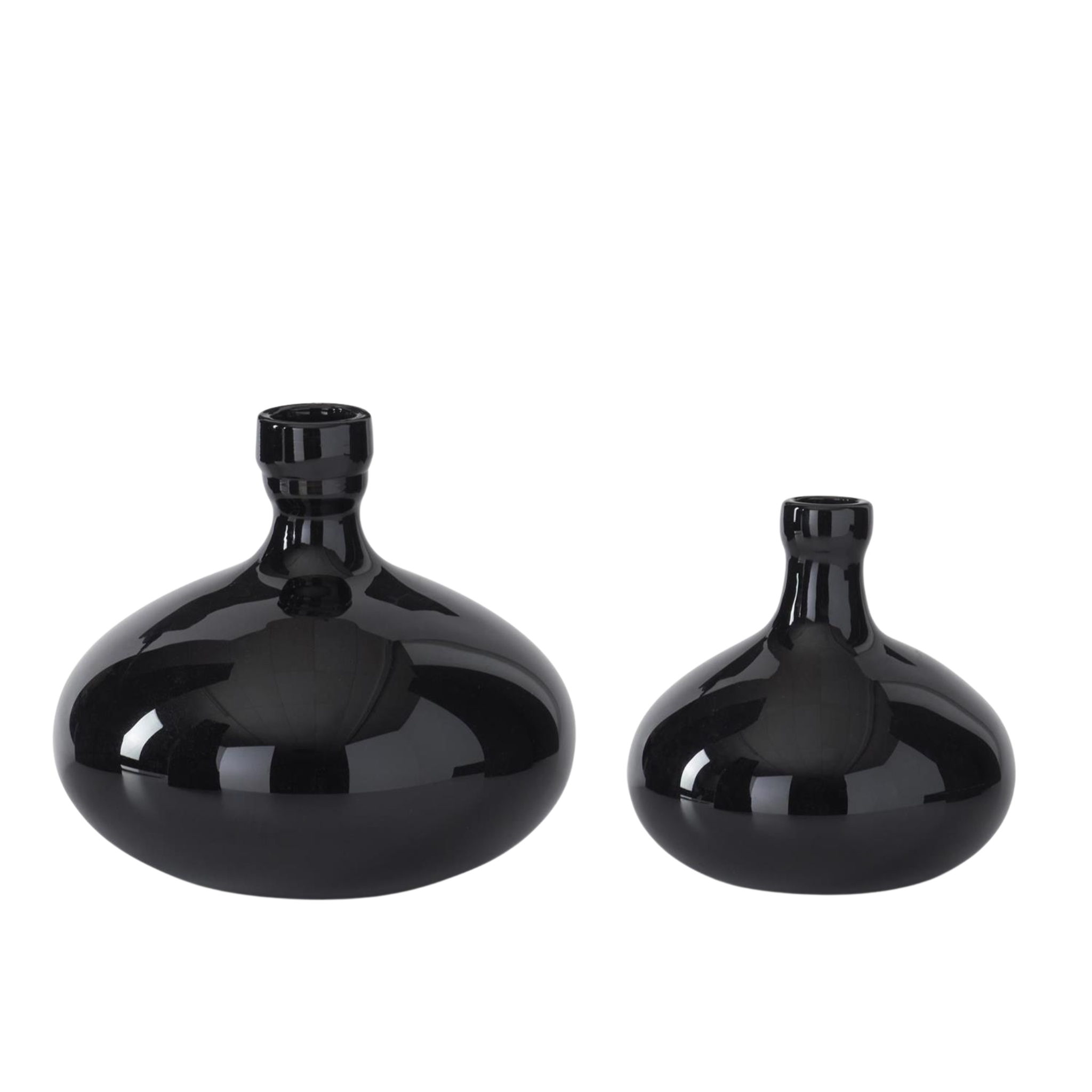 Black Long Neck Vase | 2 Sizes