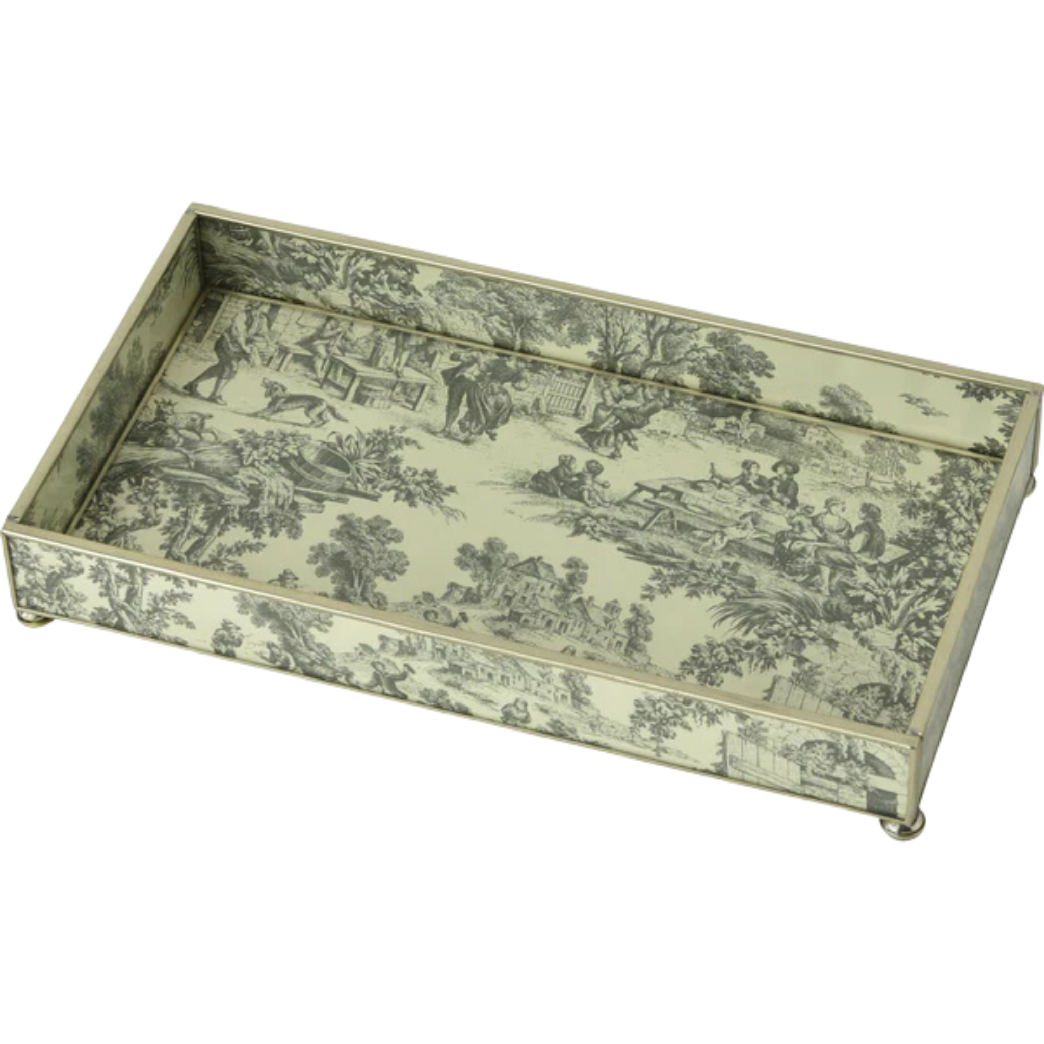 Black Toile Tray