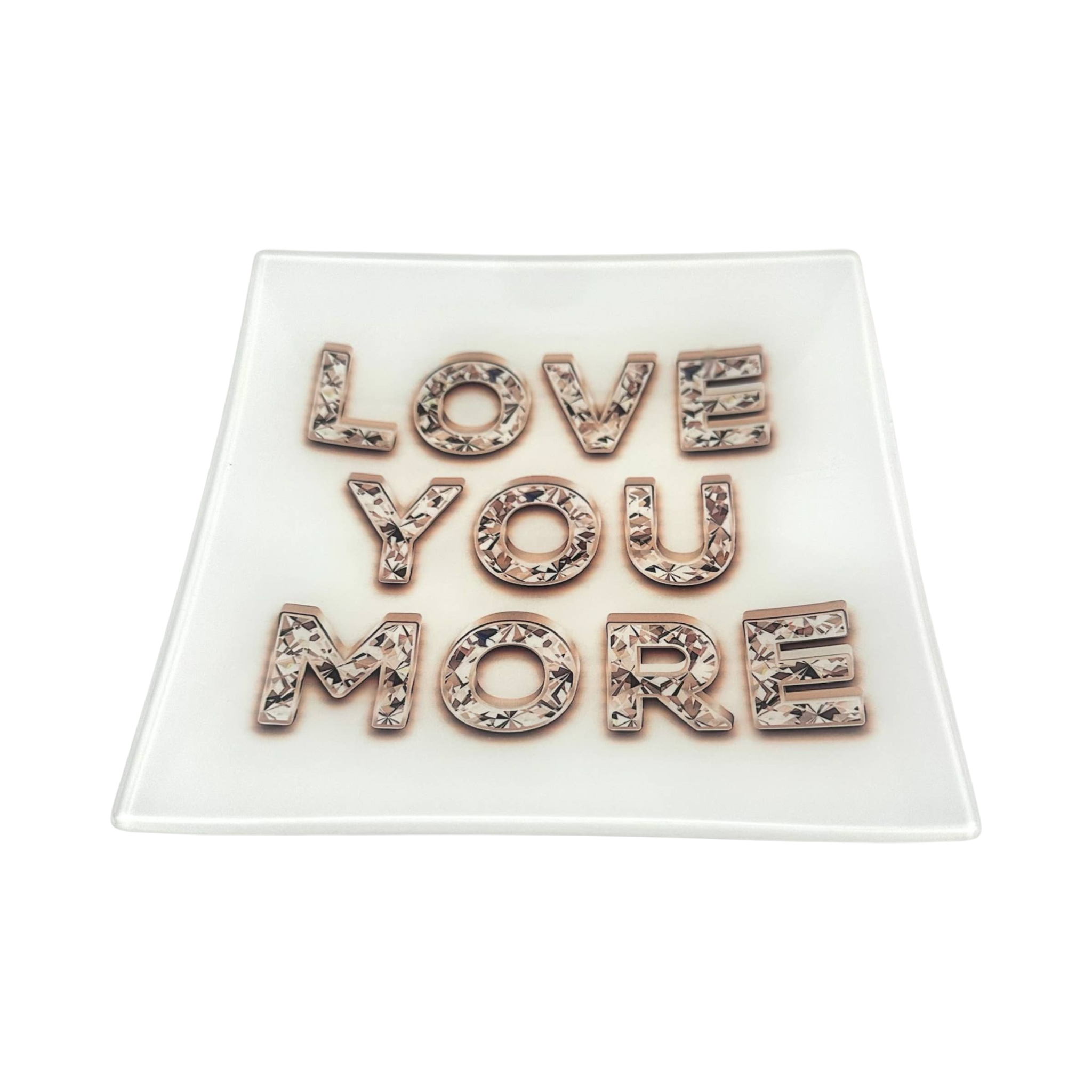 Love You More Diamond Trinket Tray