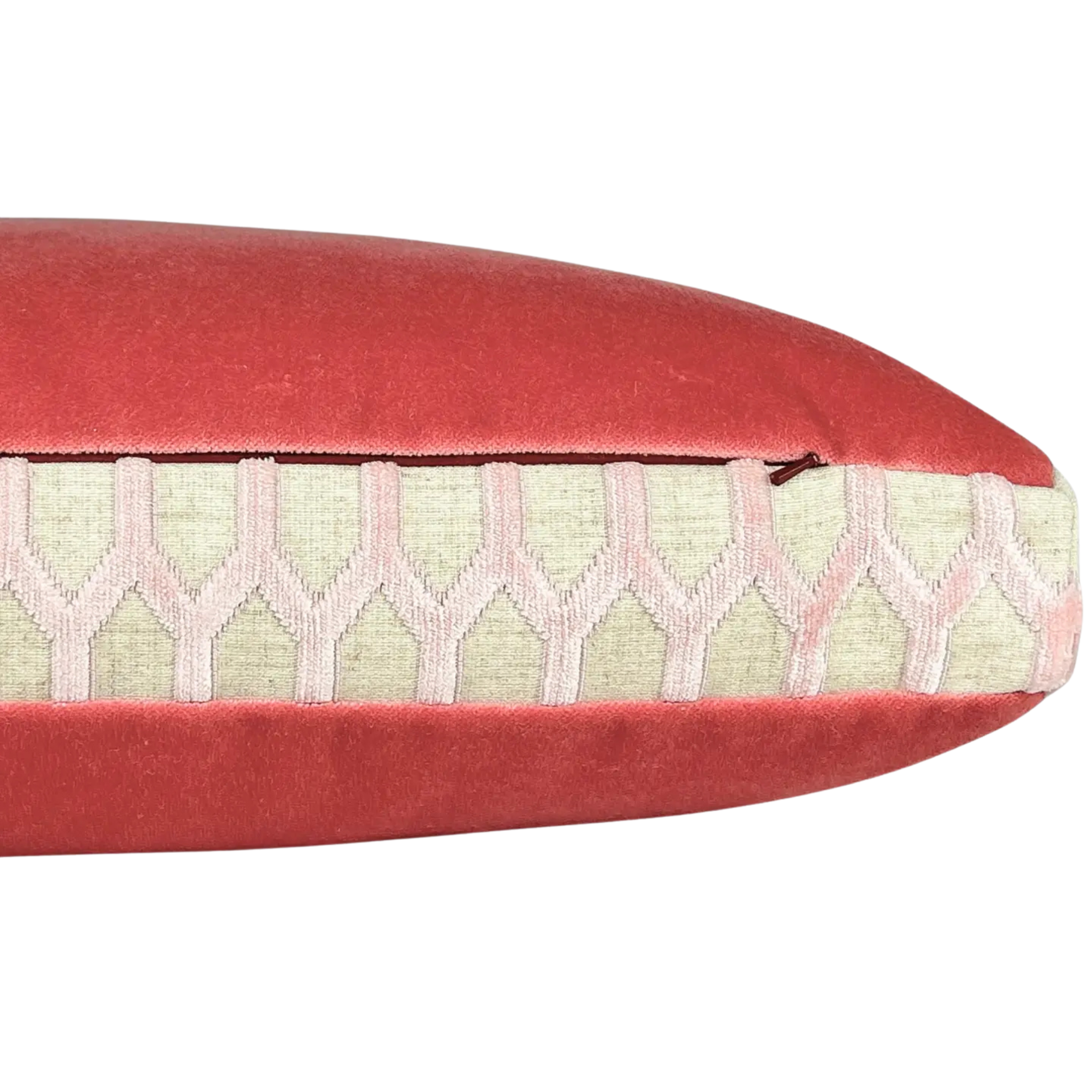 Margot Pillow | Blush & Coral / 22" x 22"