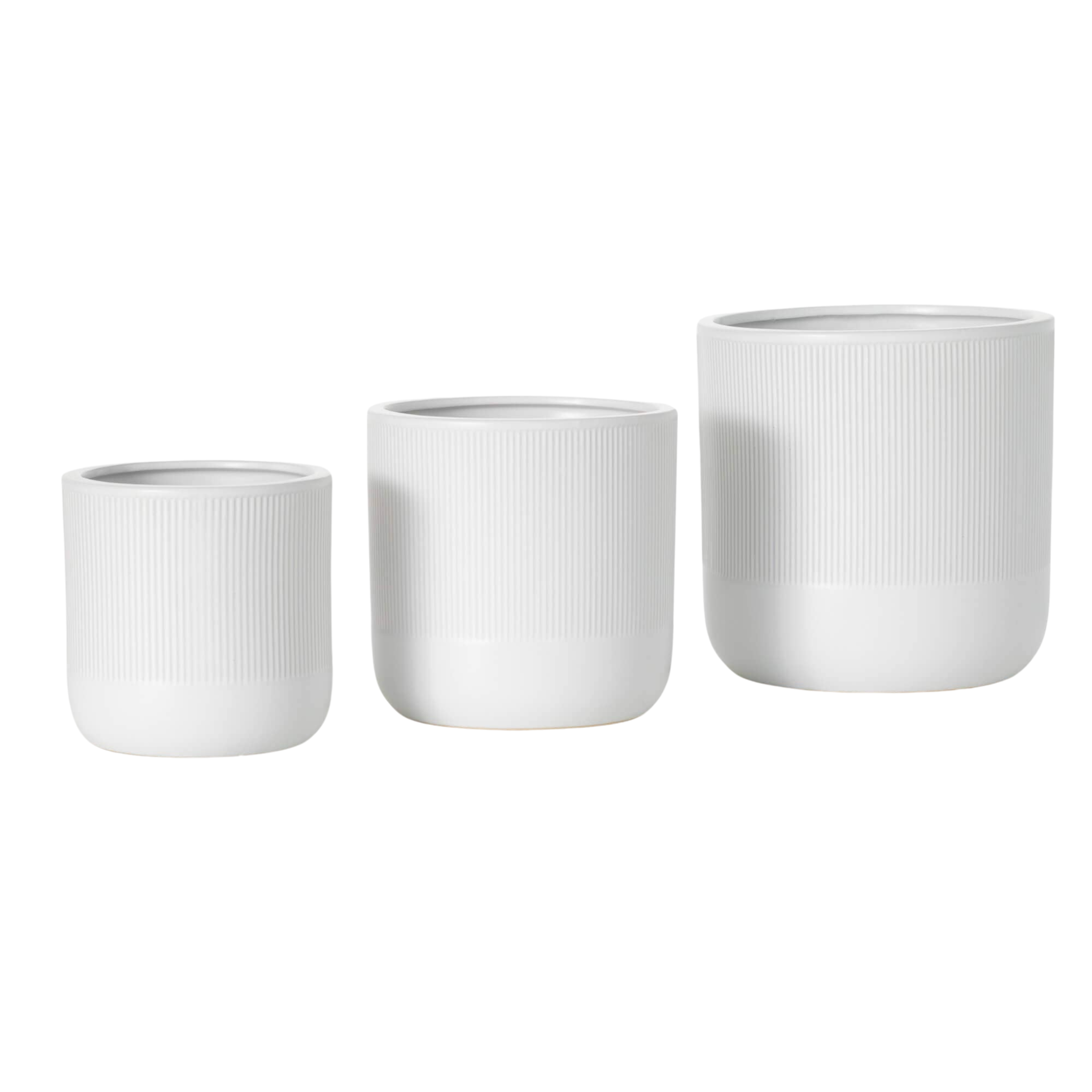 Textured White Ceramic Planter | 3 Sizes