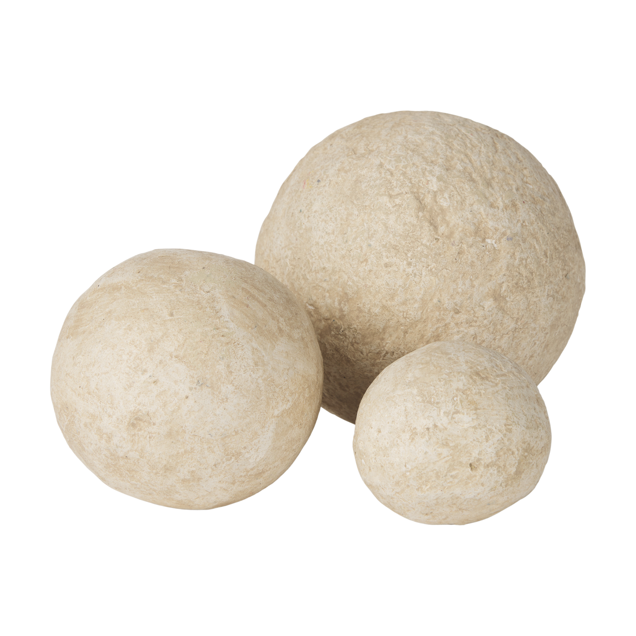 Sunita Beige Paper Mache Orbs | 3 sizes