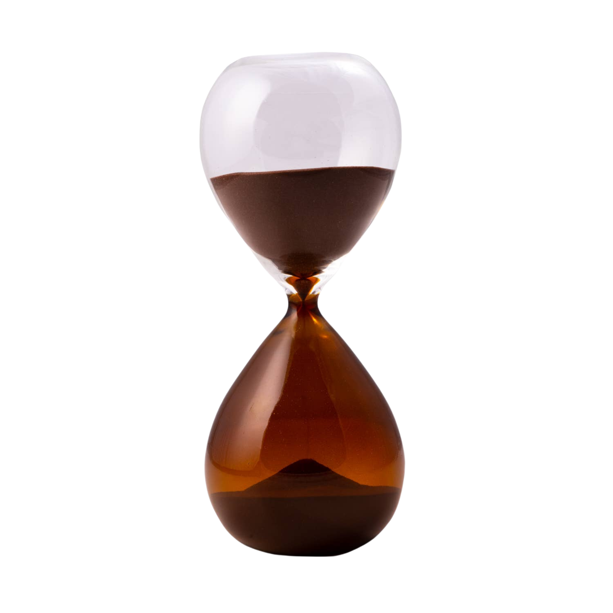 60 Minute Amber Color Block Sand Timer With Amber Sand