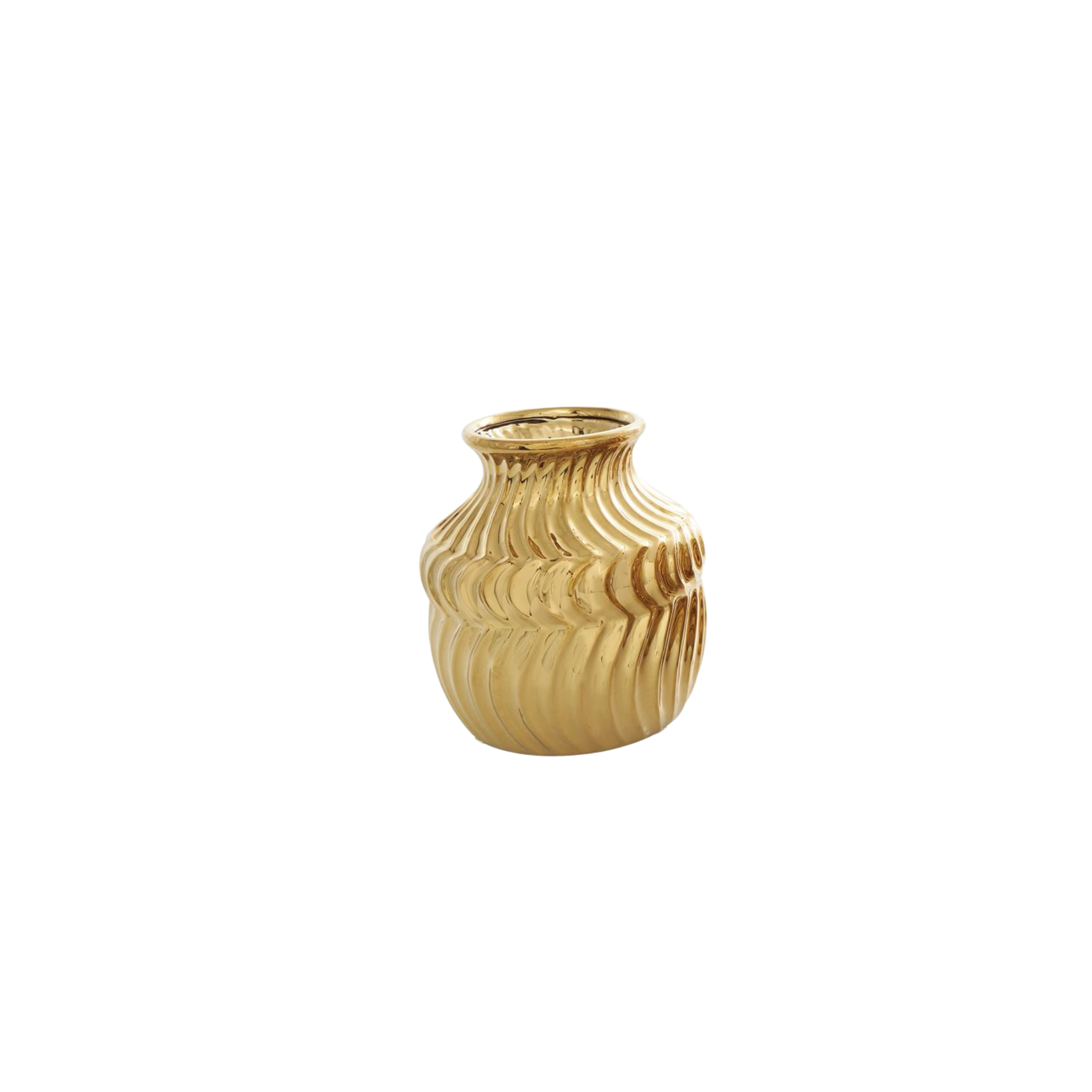 Gold Ceramic Abstract Vase | 3 styles