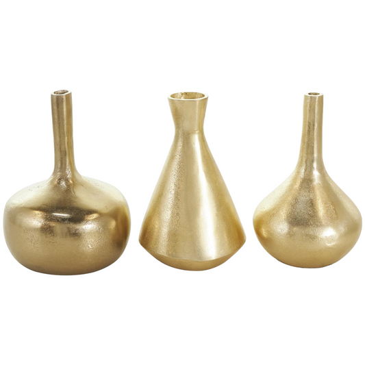 Cosmopolitan Gold Aluminum Vase (3 styles)