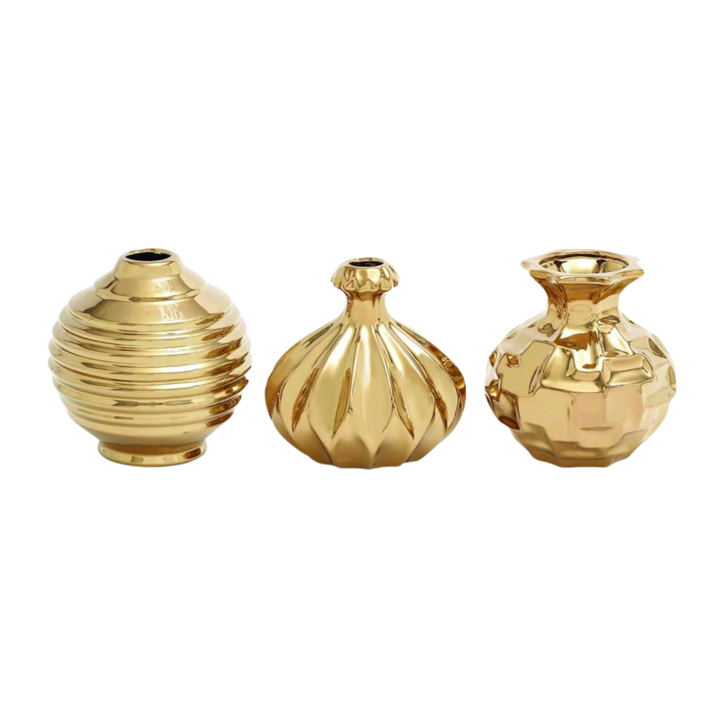 Gold Ceramic Vase (3 styles)