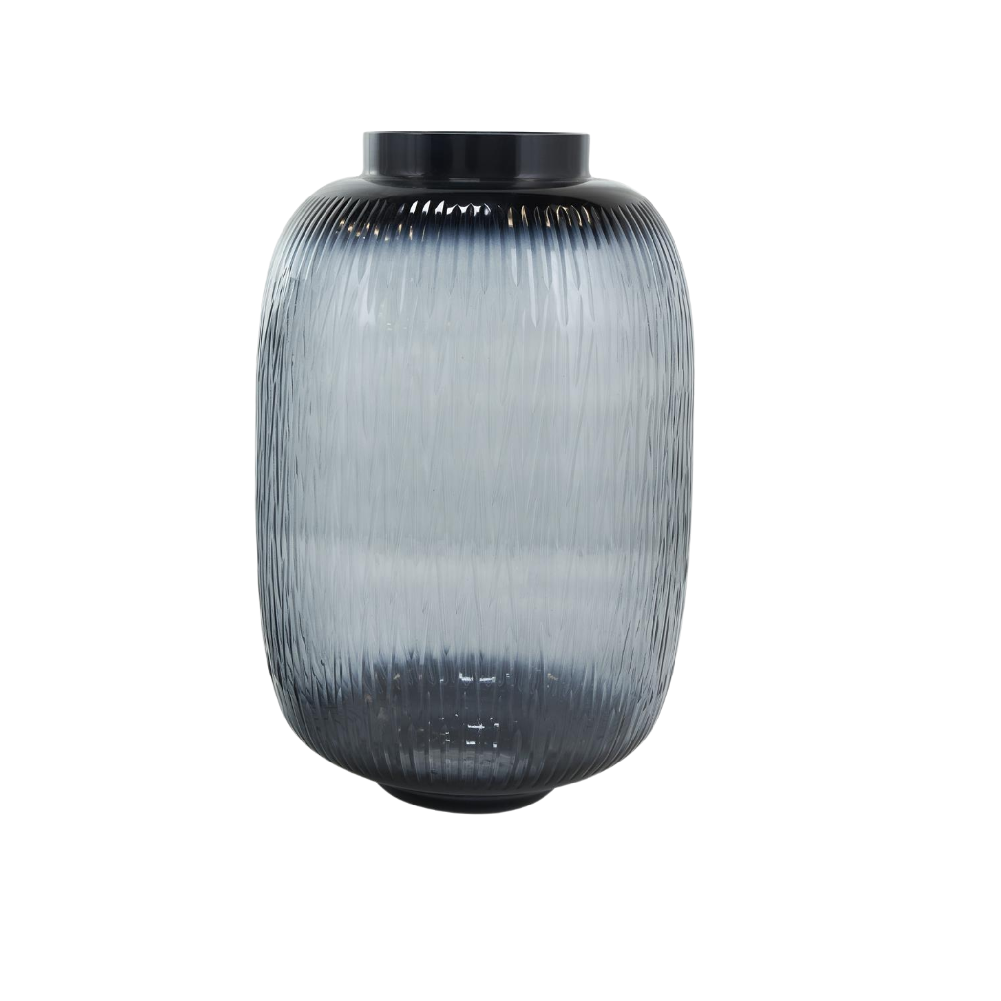 Black Glass Textured Vase | 2 Sizes