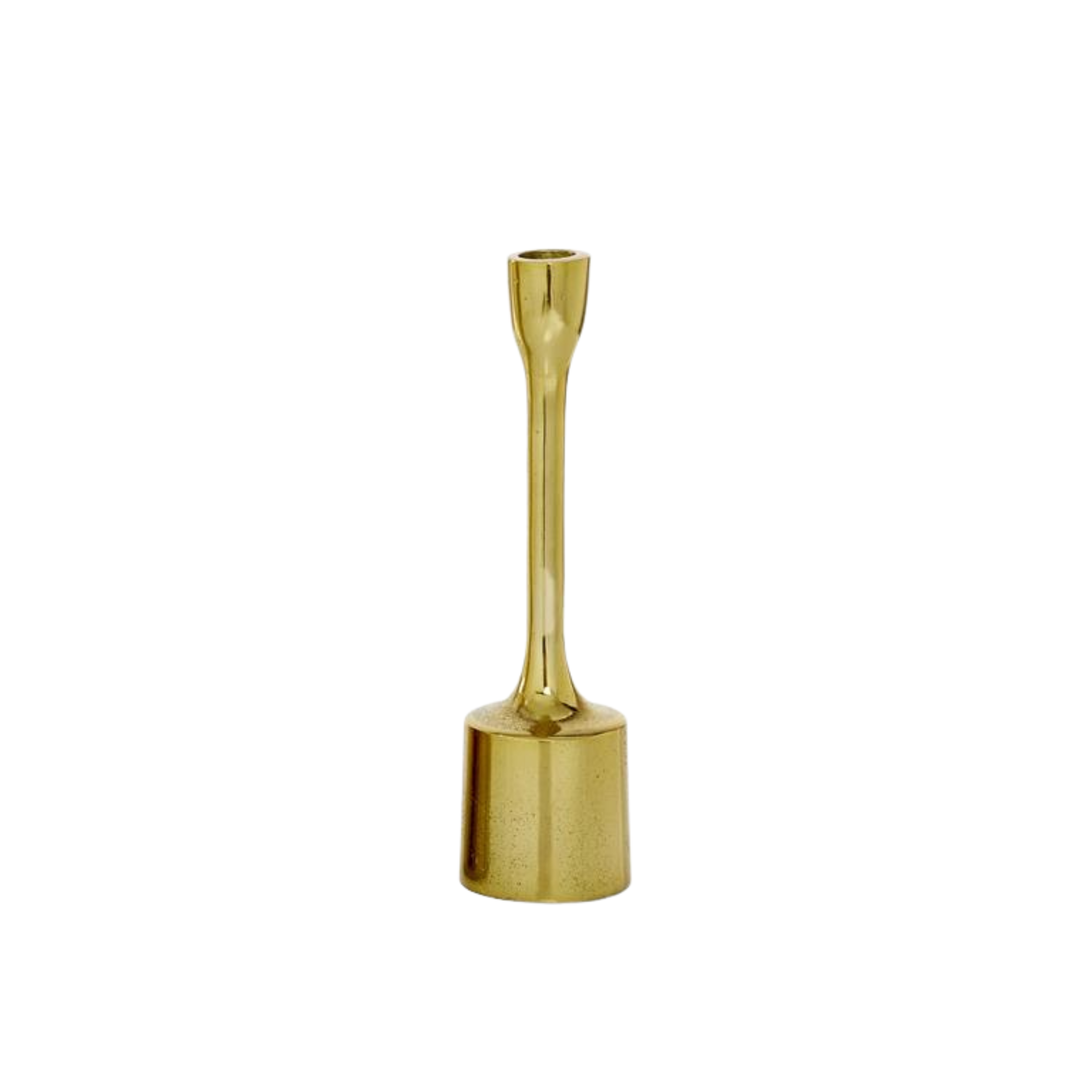 Cosmopolitan Gold Aluminum Taper Candle Holder (3 sizes)