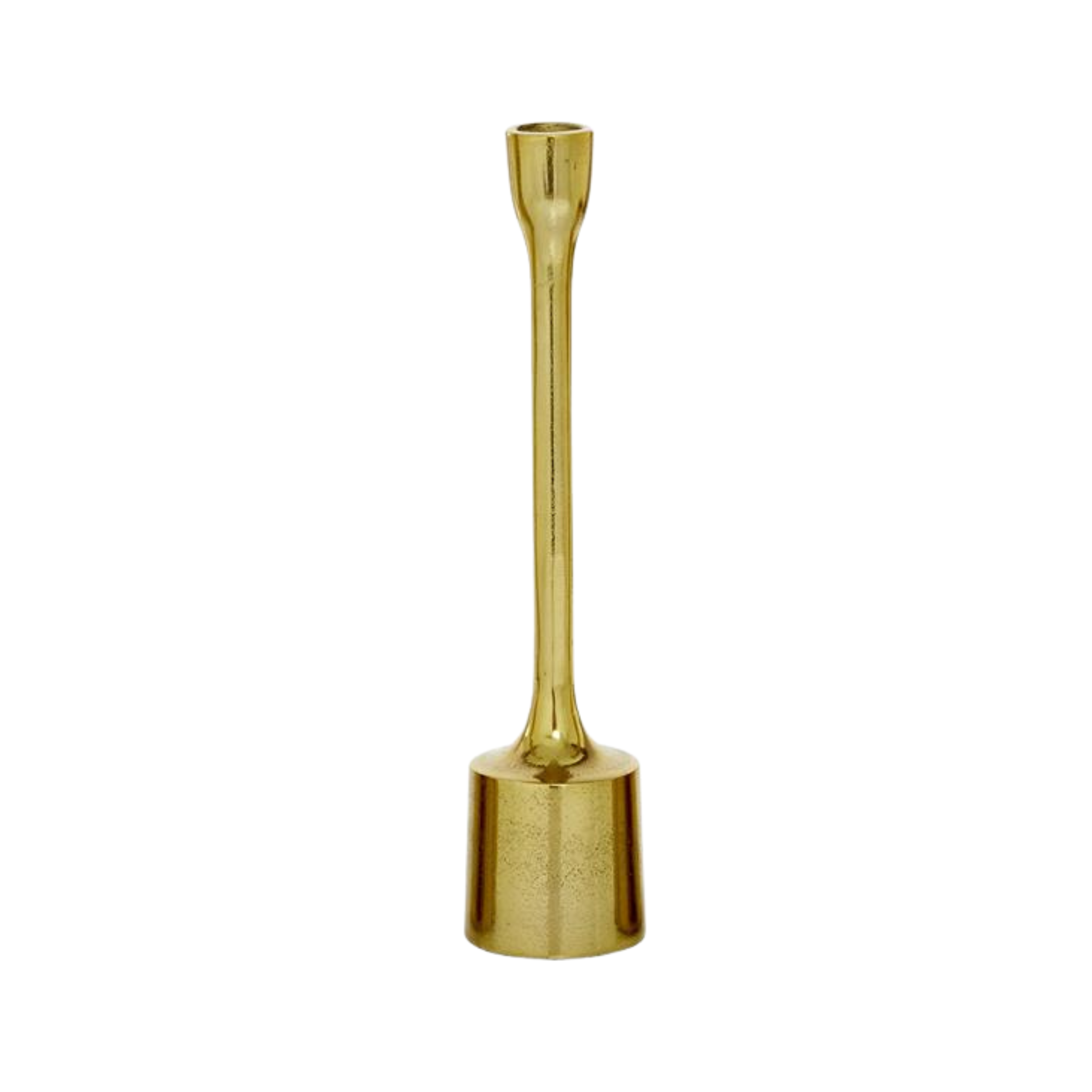 Cosmopolitan Gold Aluminum Taper Candle Holder (3 sizes)