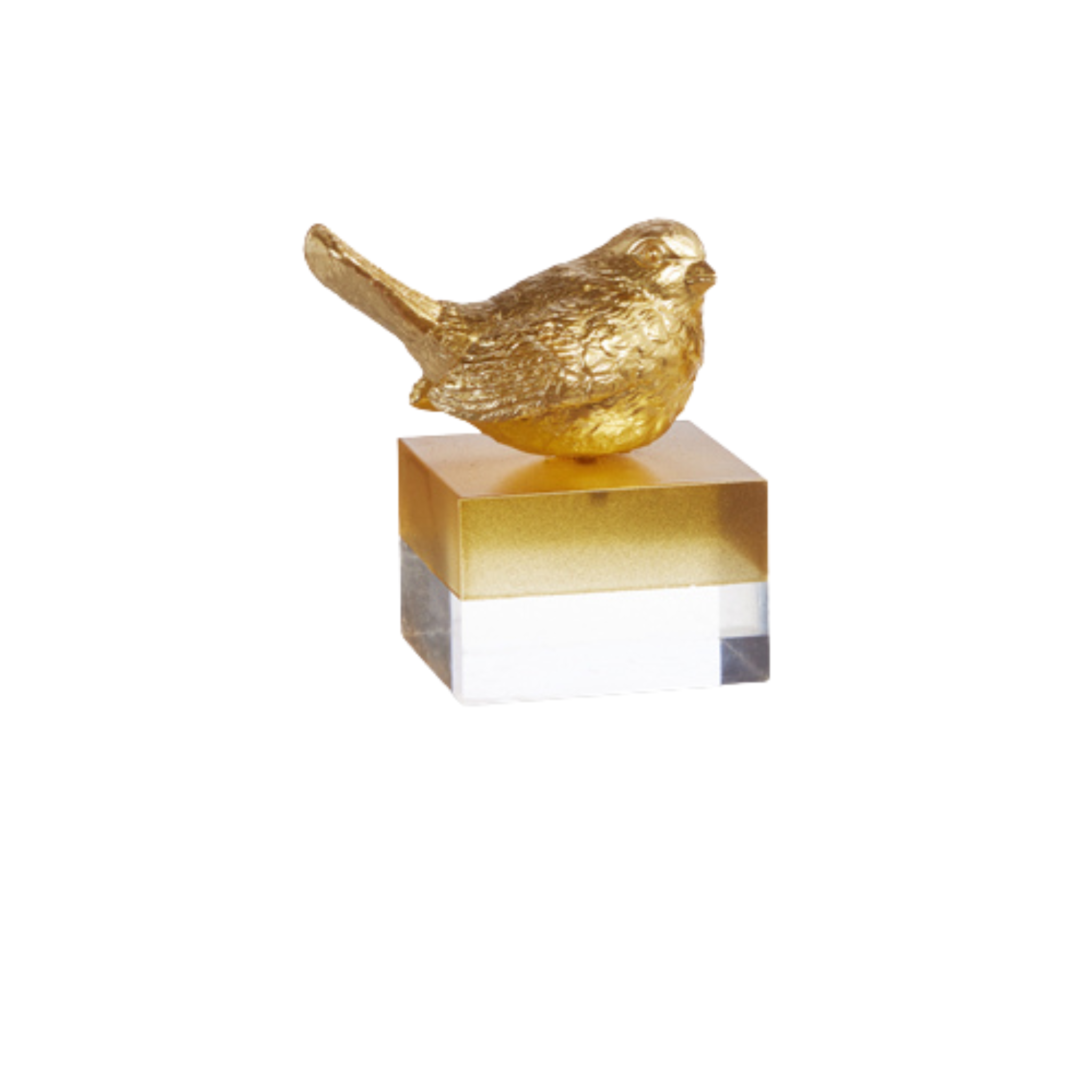 Gold Bird On Block | 2 styles