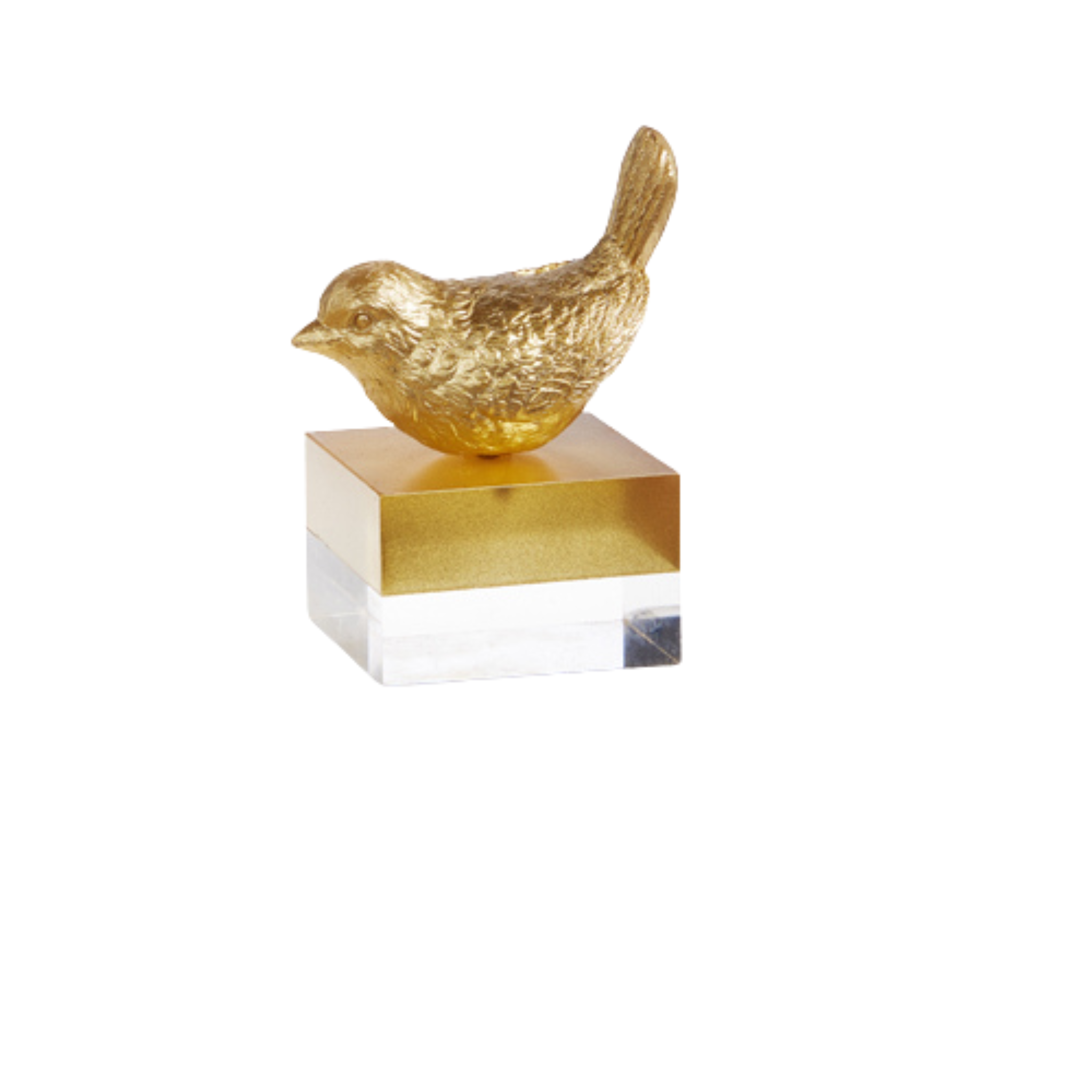 Gold Bird On Block | 2 styles