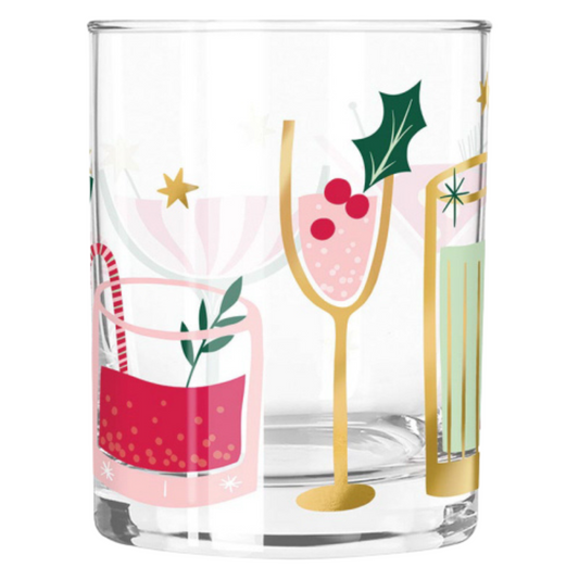 Holiday Drinks Rocks Glass