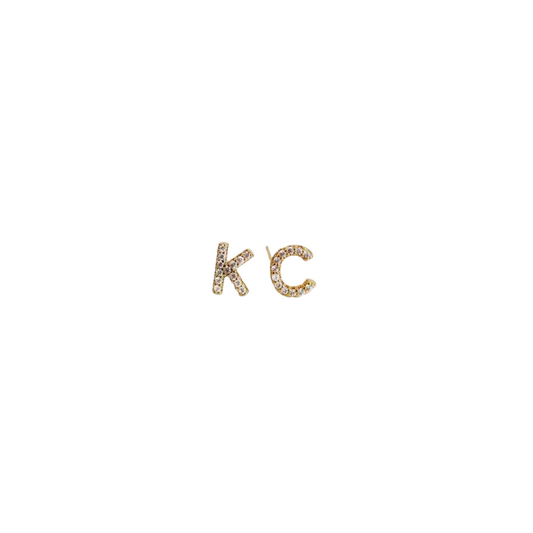 KC Rhinestone Stud Earrings